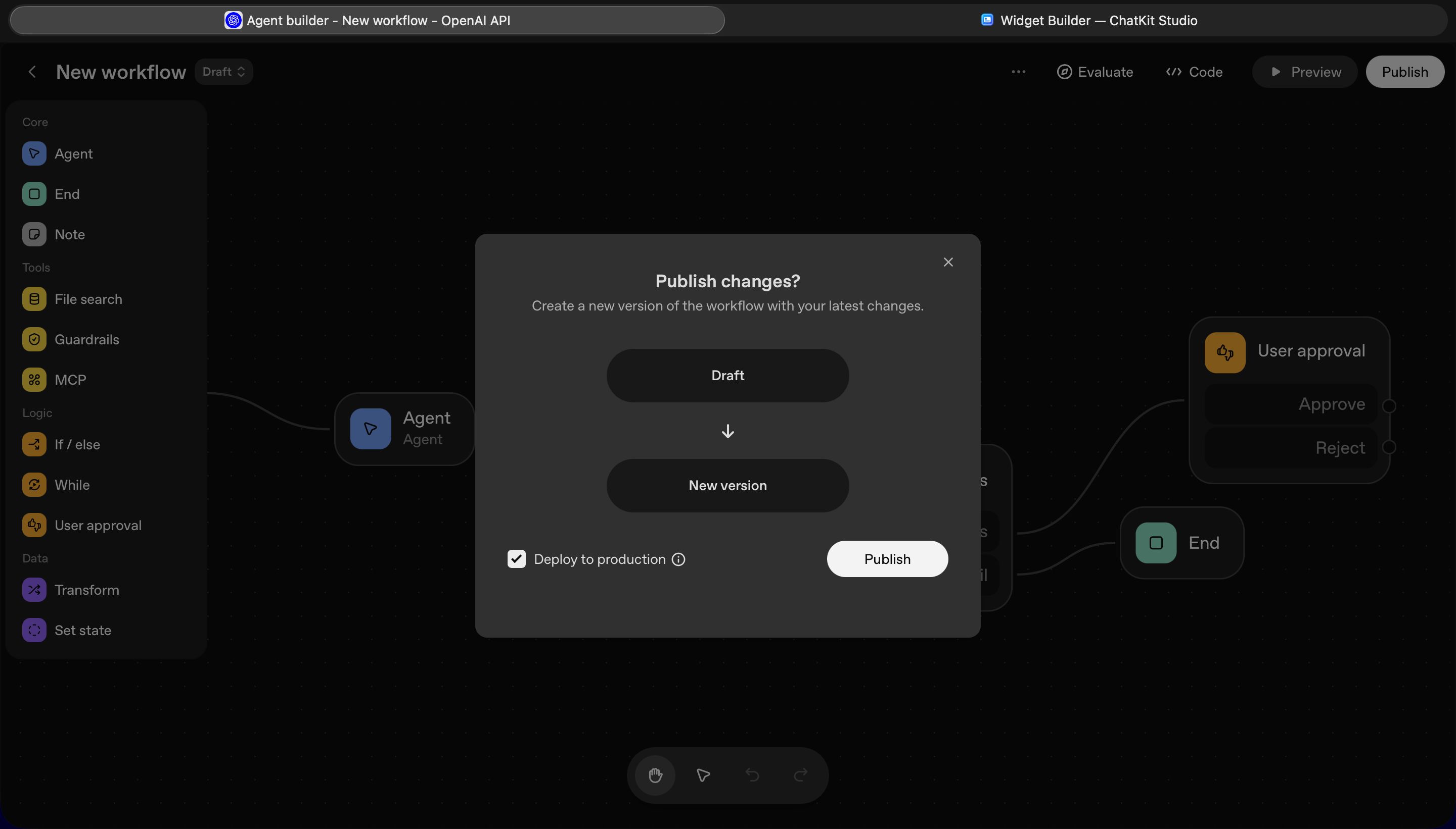 Dialog (OpenAI Agent Builder)