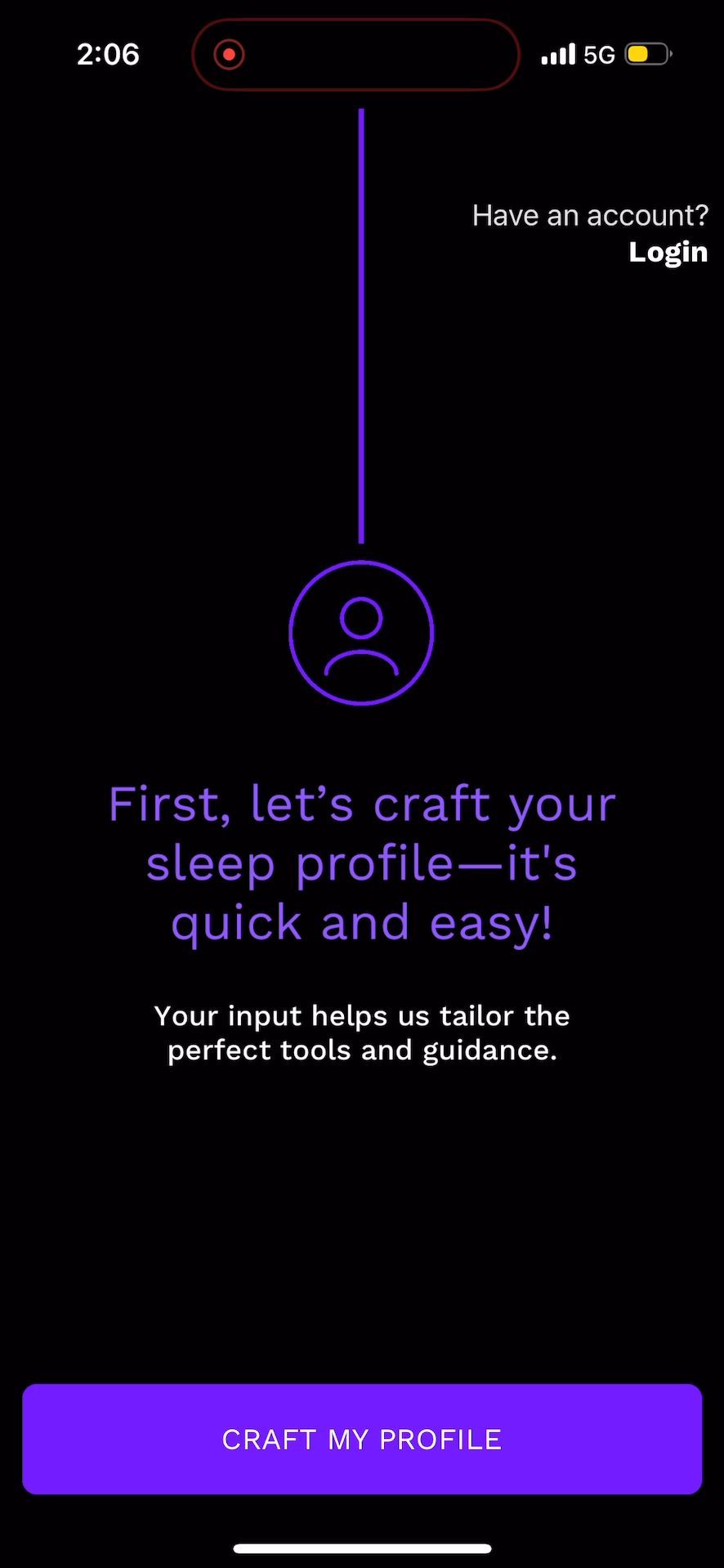 welcome (Sleep Profile App)