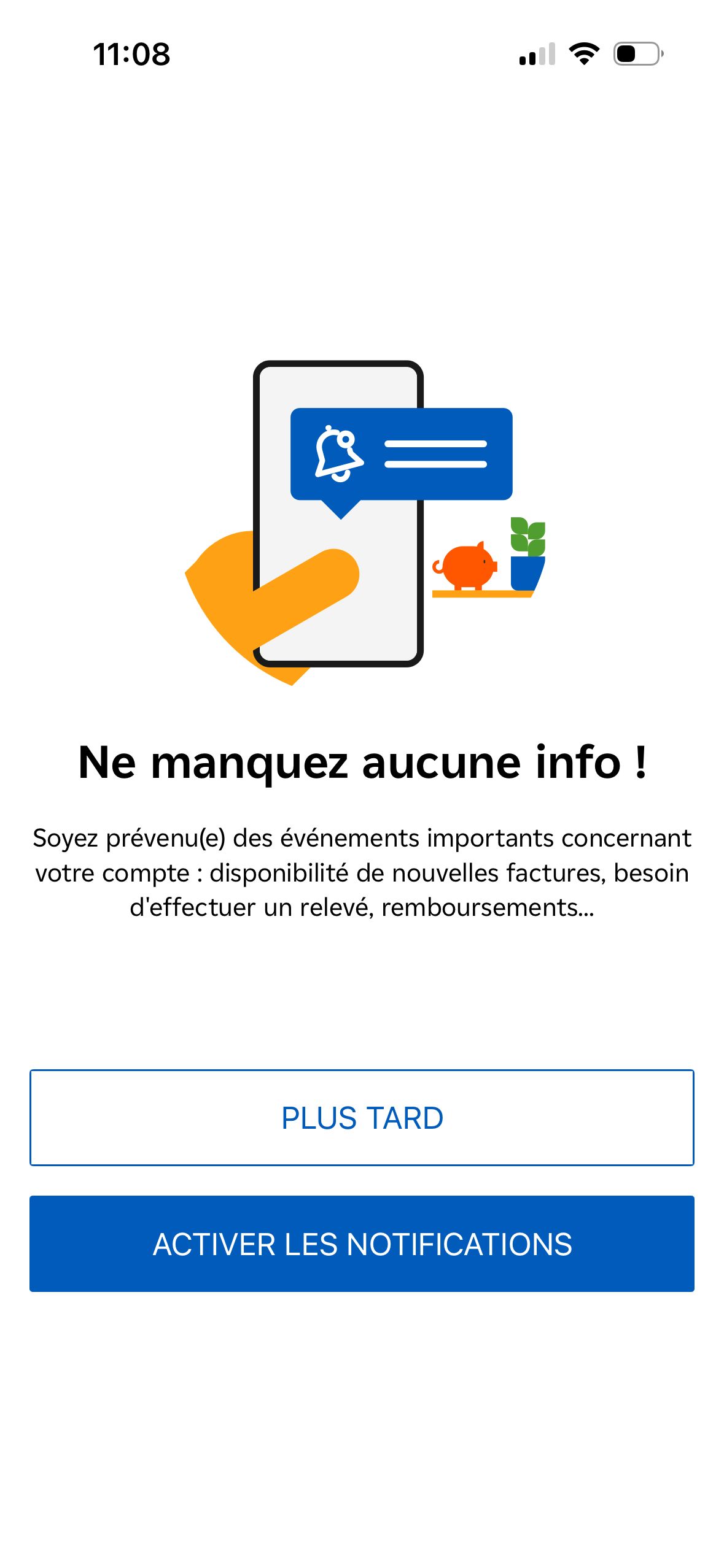 notification permission (EDF & Moi)