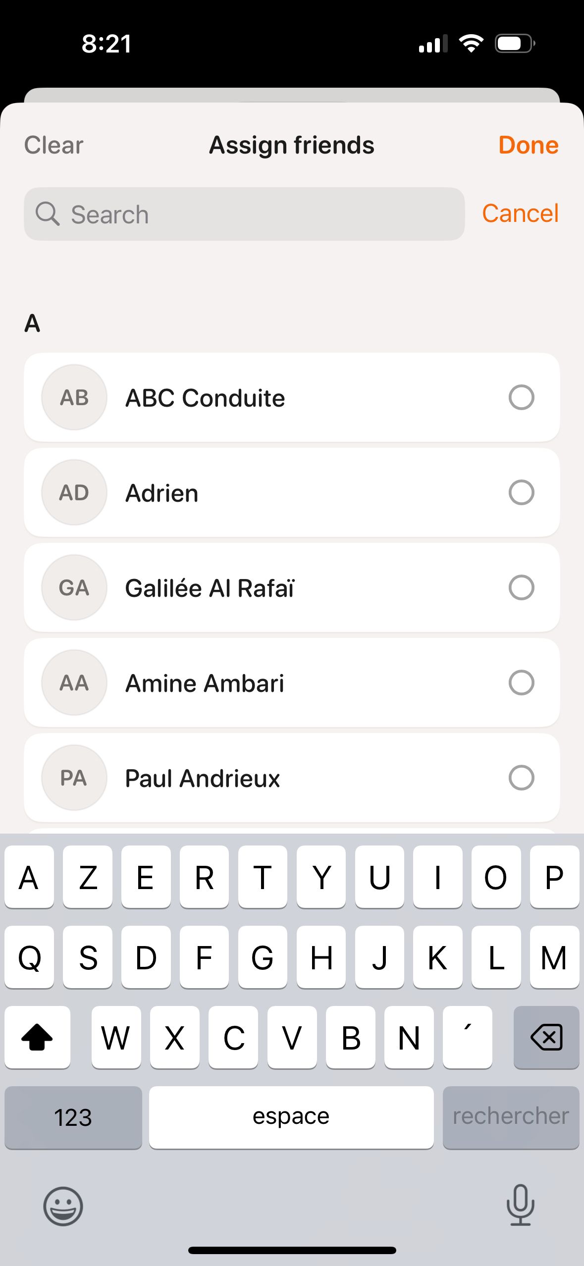 List (Friendzone)