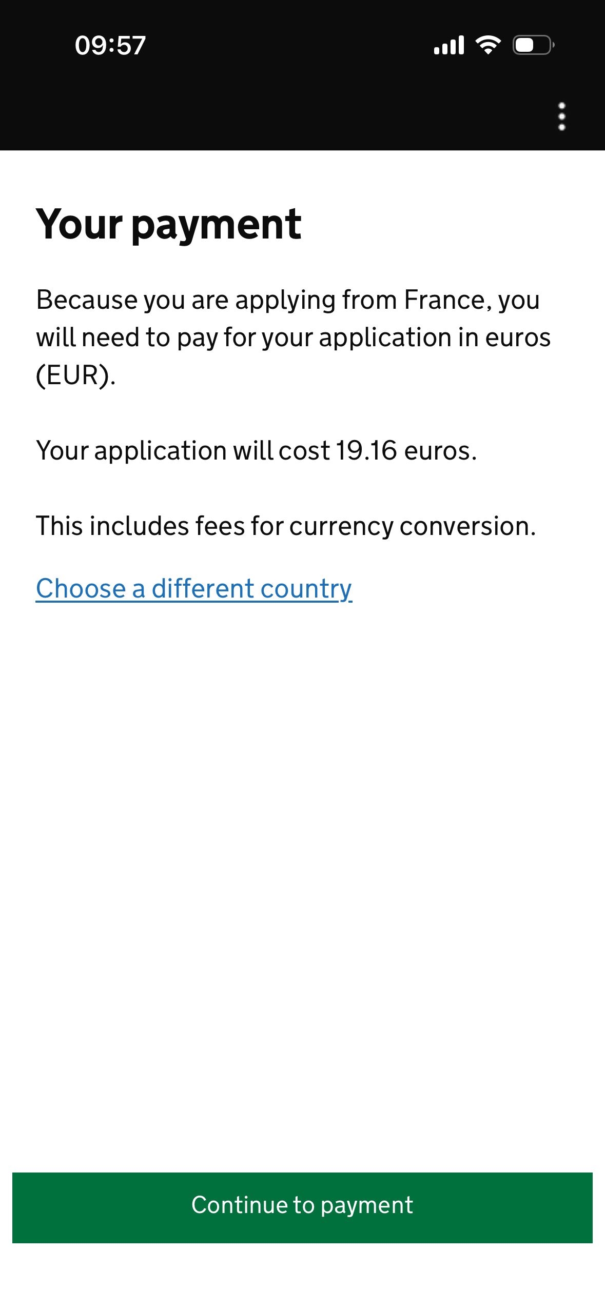 payment confirmation (UK ETA)