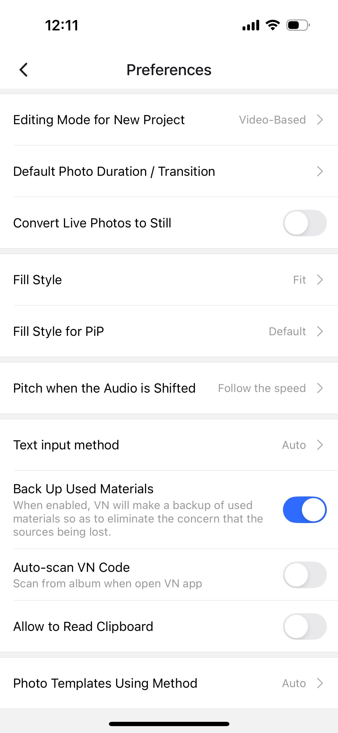 settings (VN)