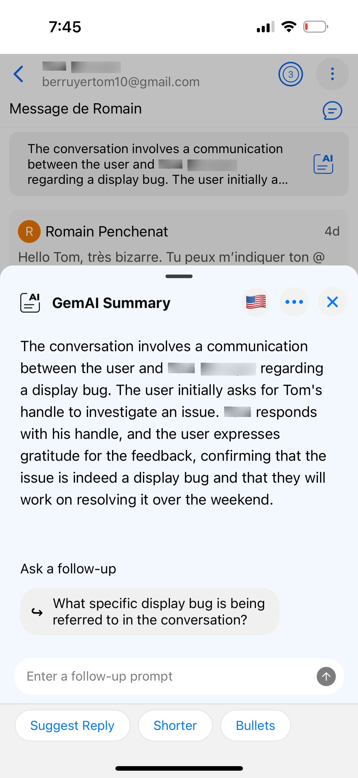 Modal (BlueMail)