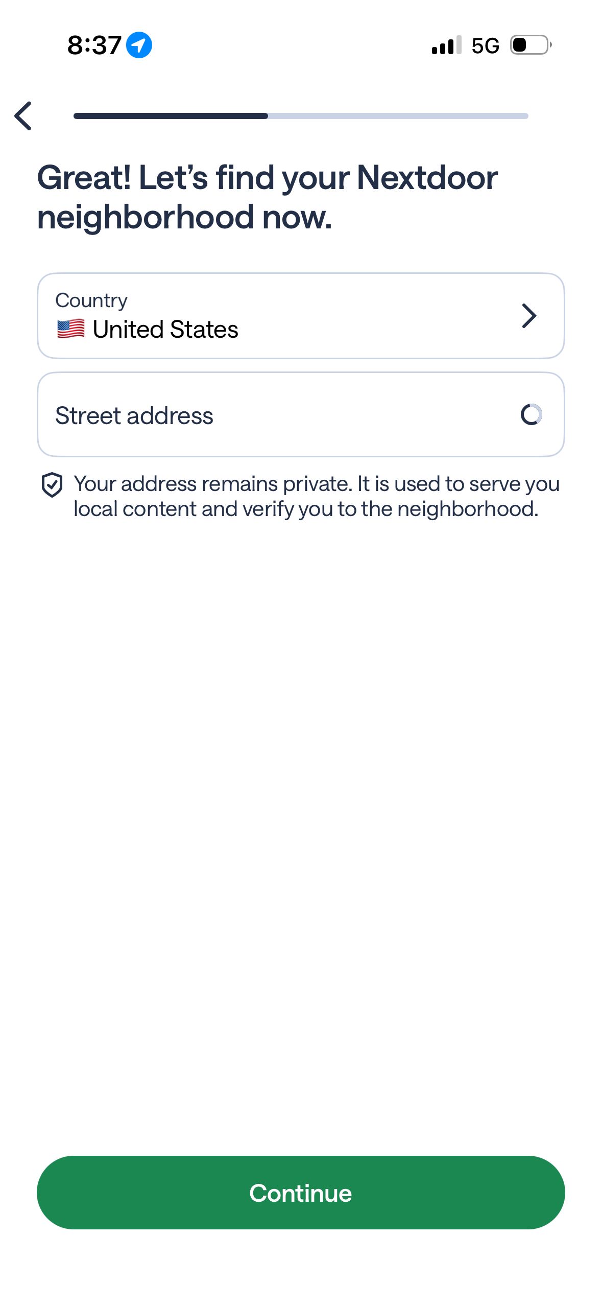 Onboarding (Nextdoor)