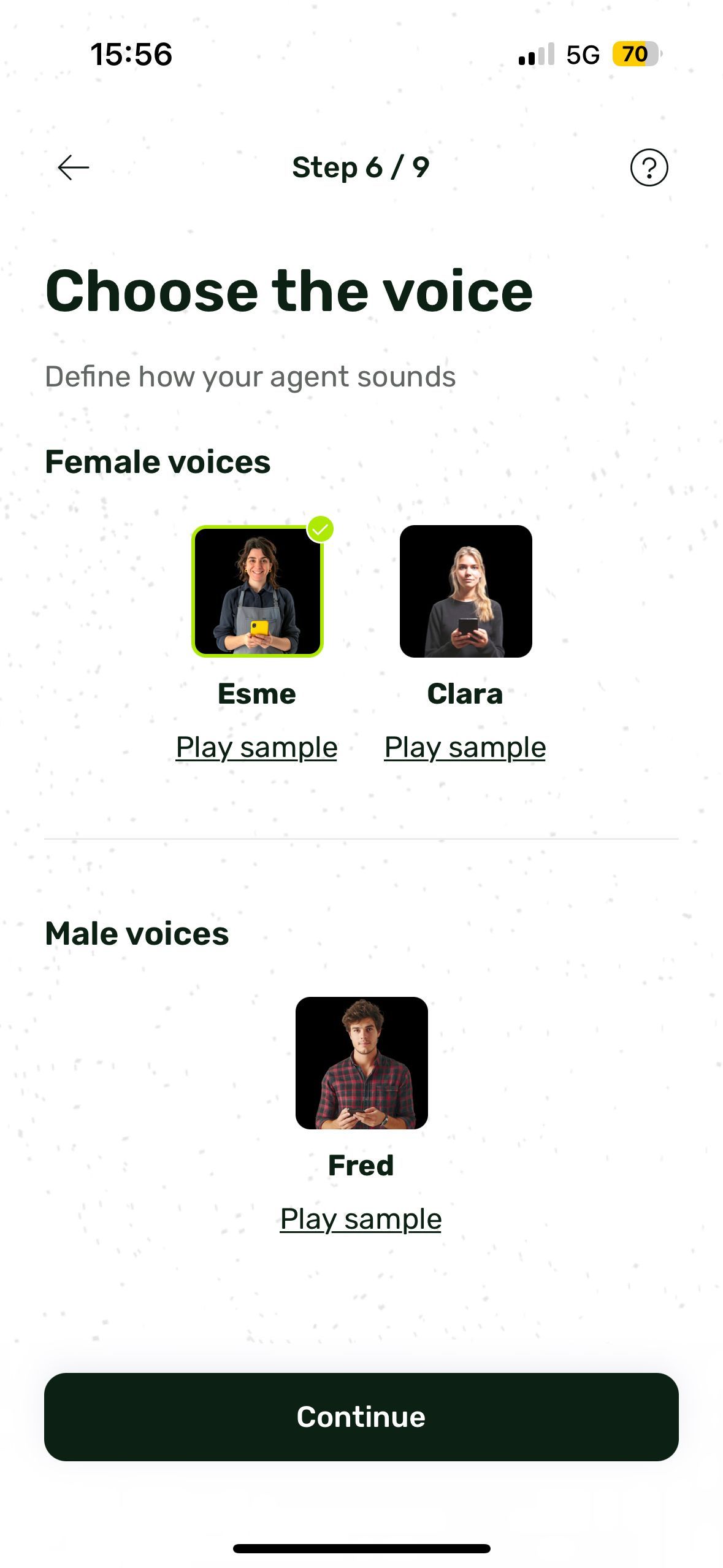 settings (Voice Selection App)