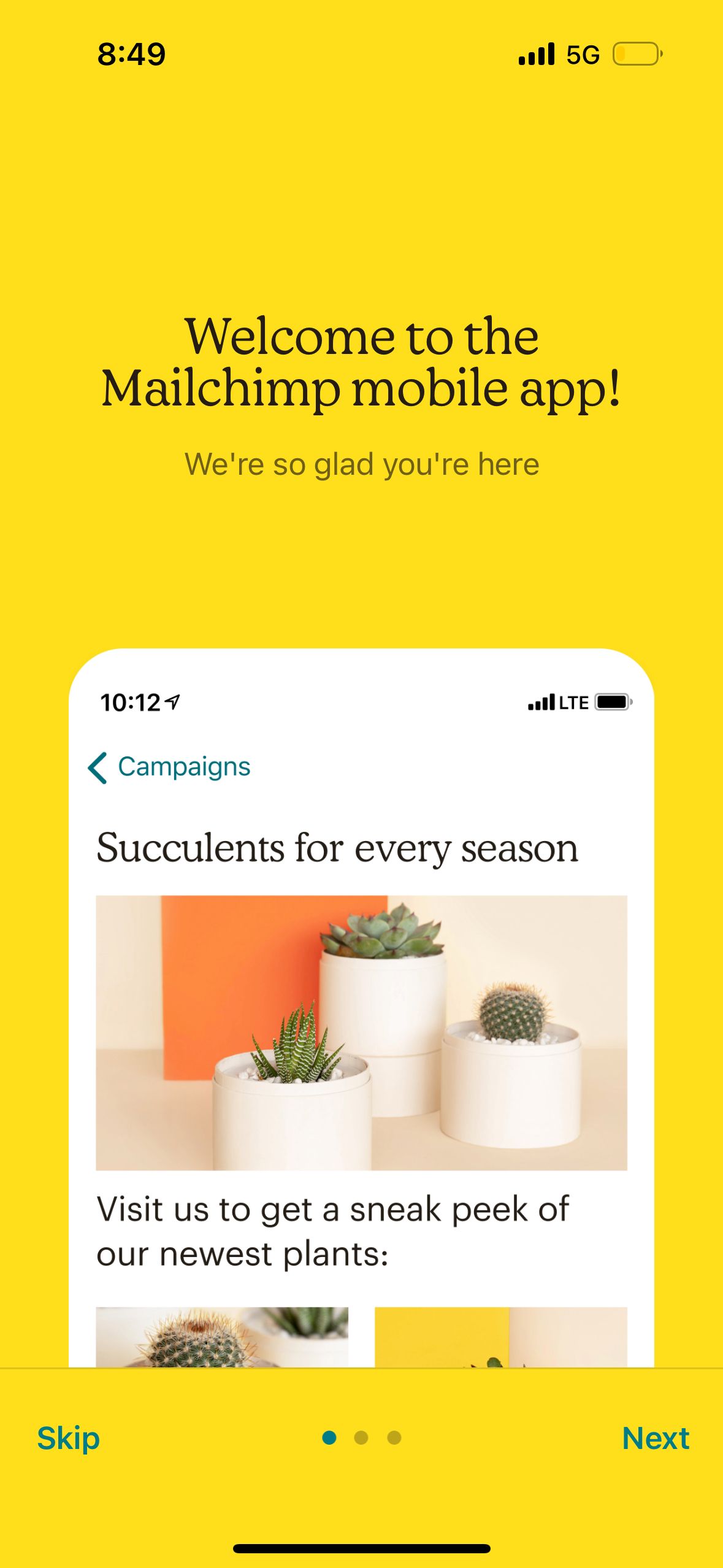 onboarding (Mailchimp)