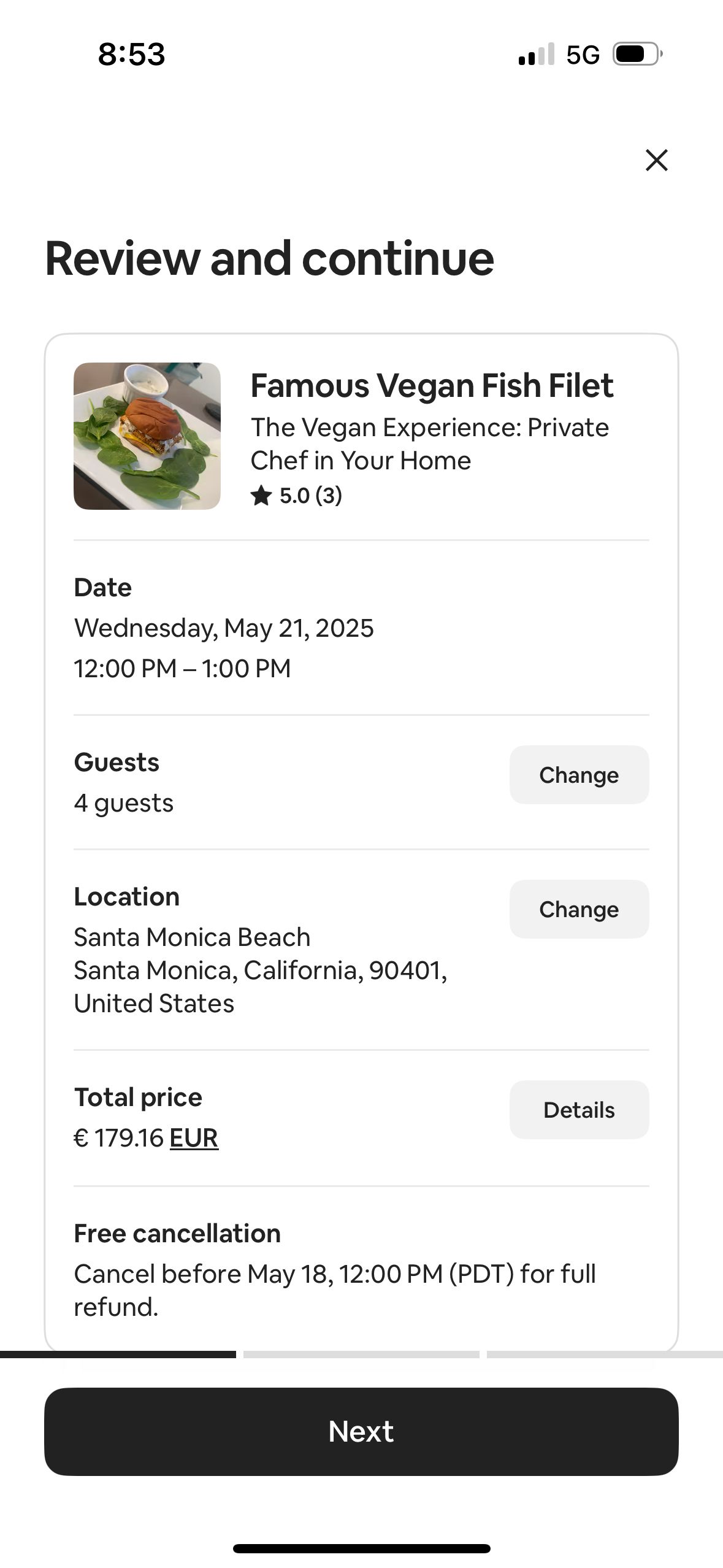 Confirmation (Airbnb)