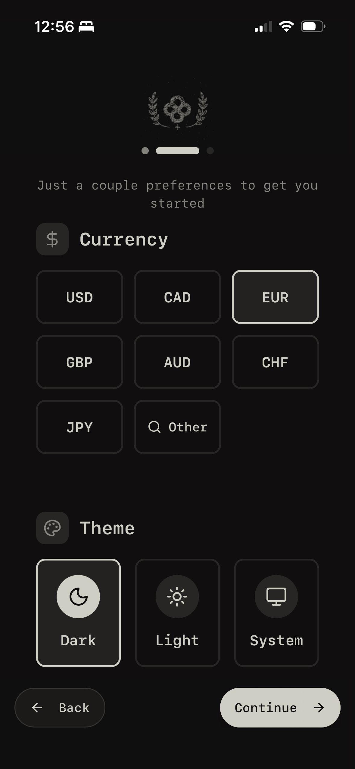 Onboarding (Wealthfolio)