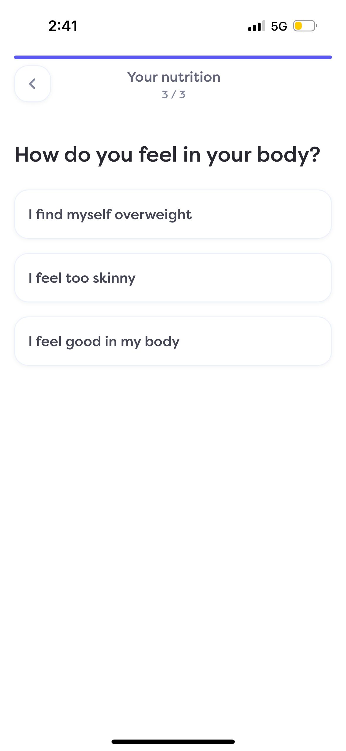 survey (Nutrition App)