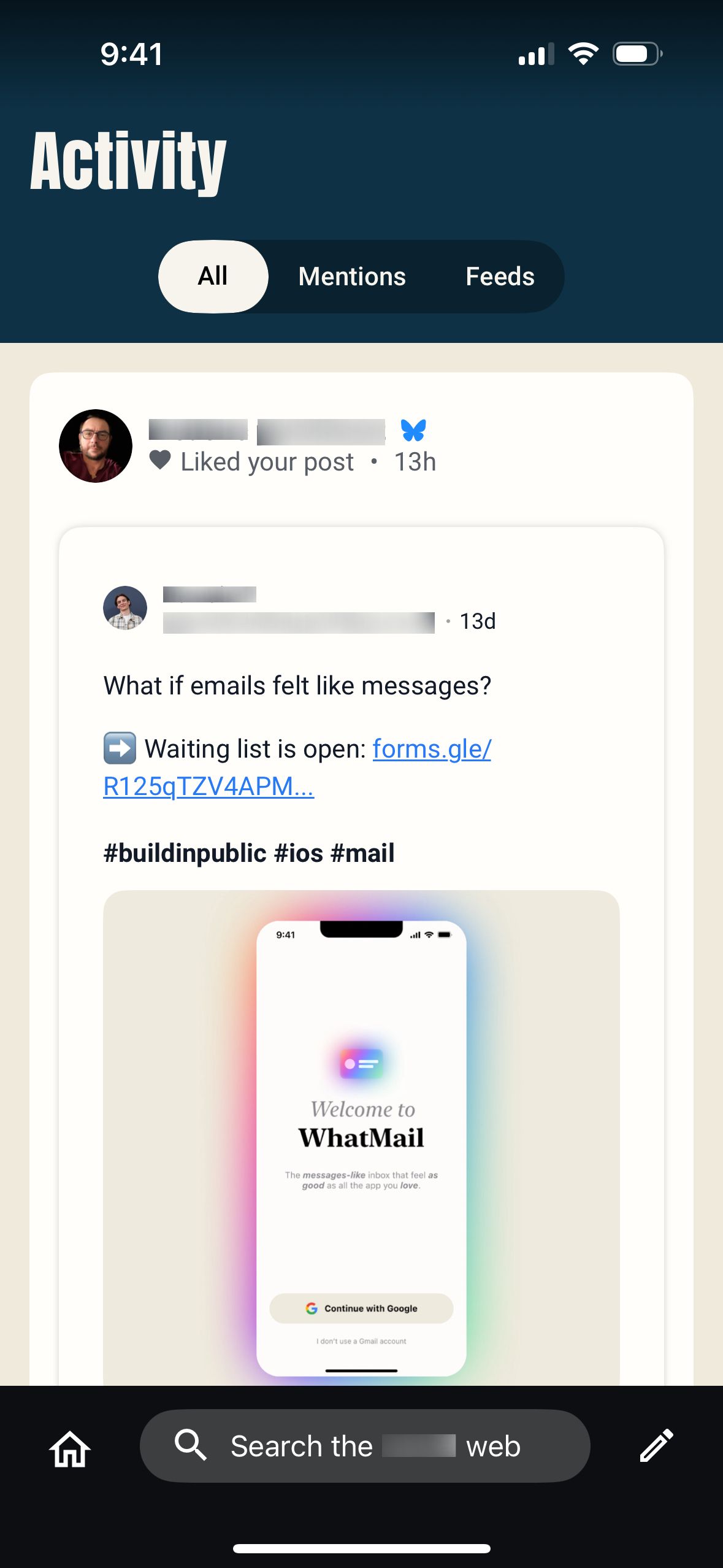 Social Feed (Surf)