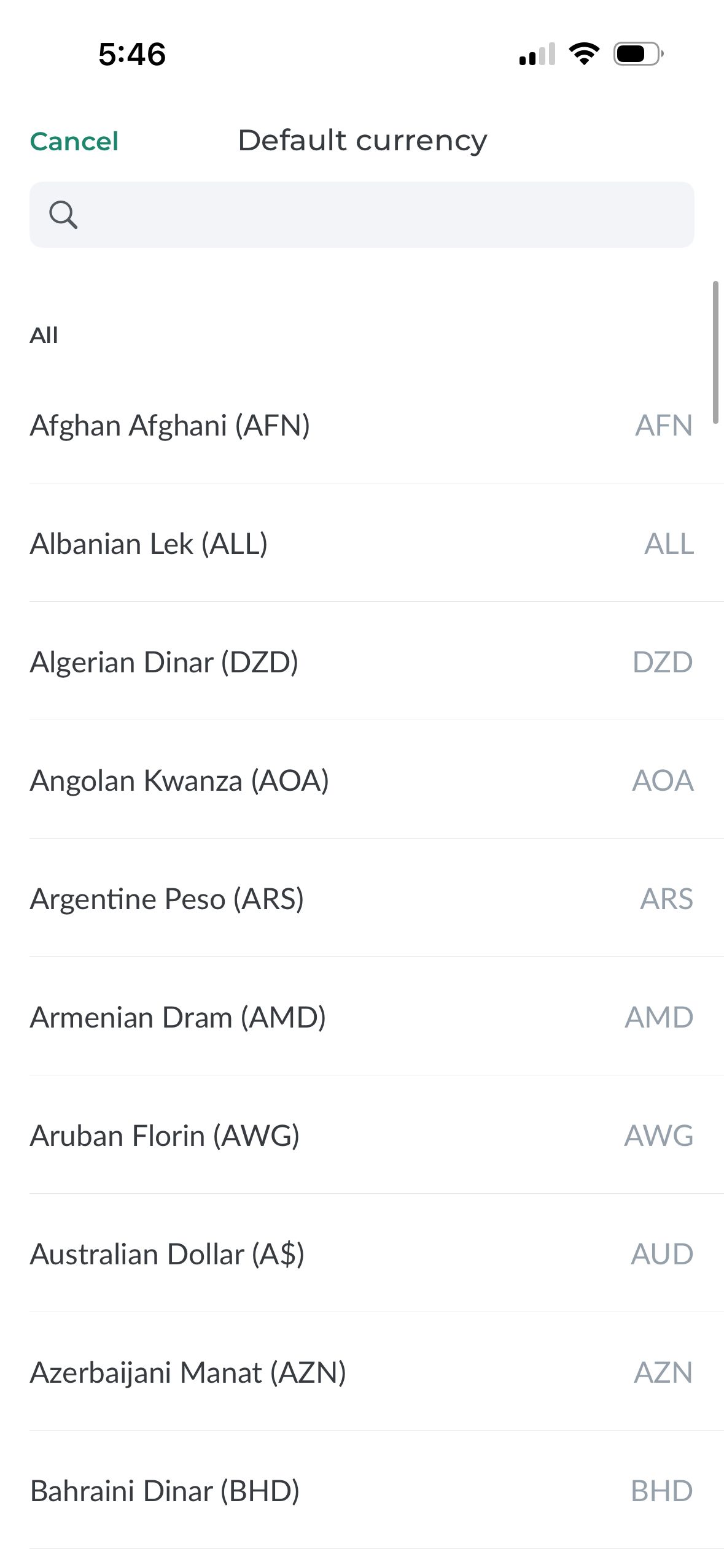 list (Splitwise)