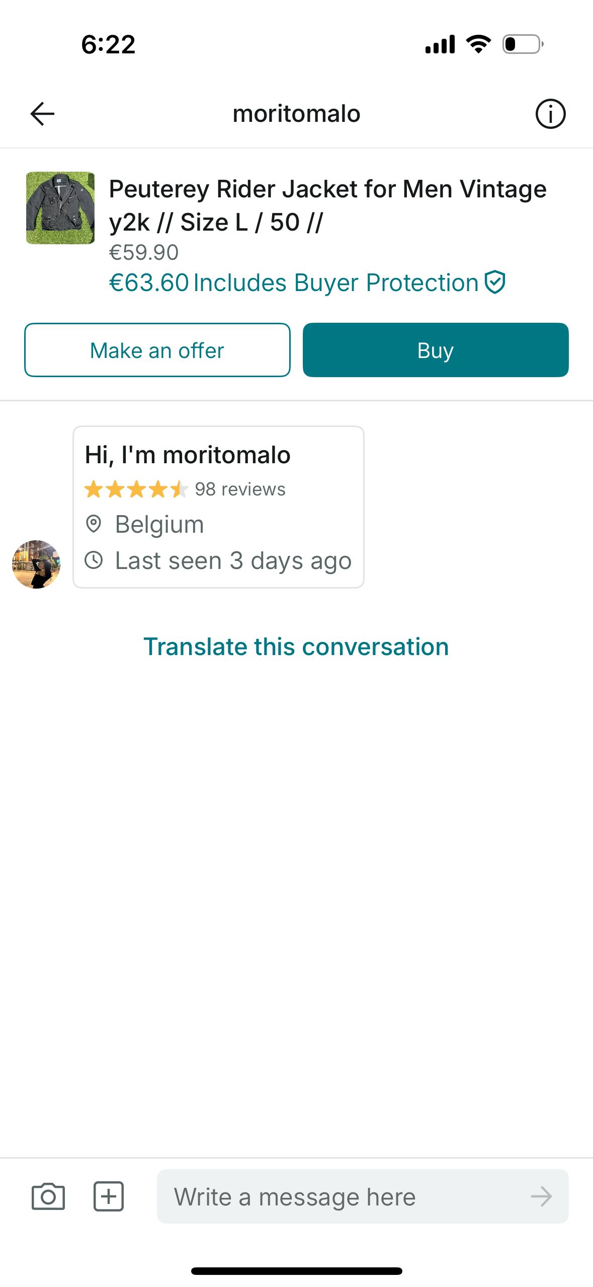 Product Detail (Vinted)