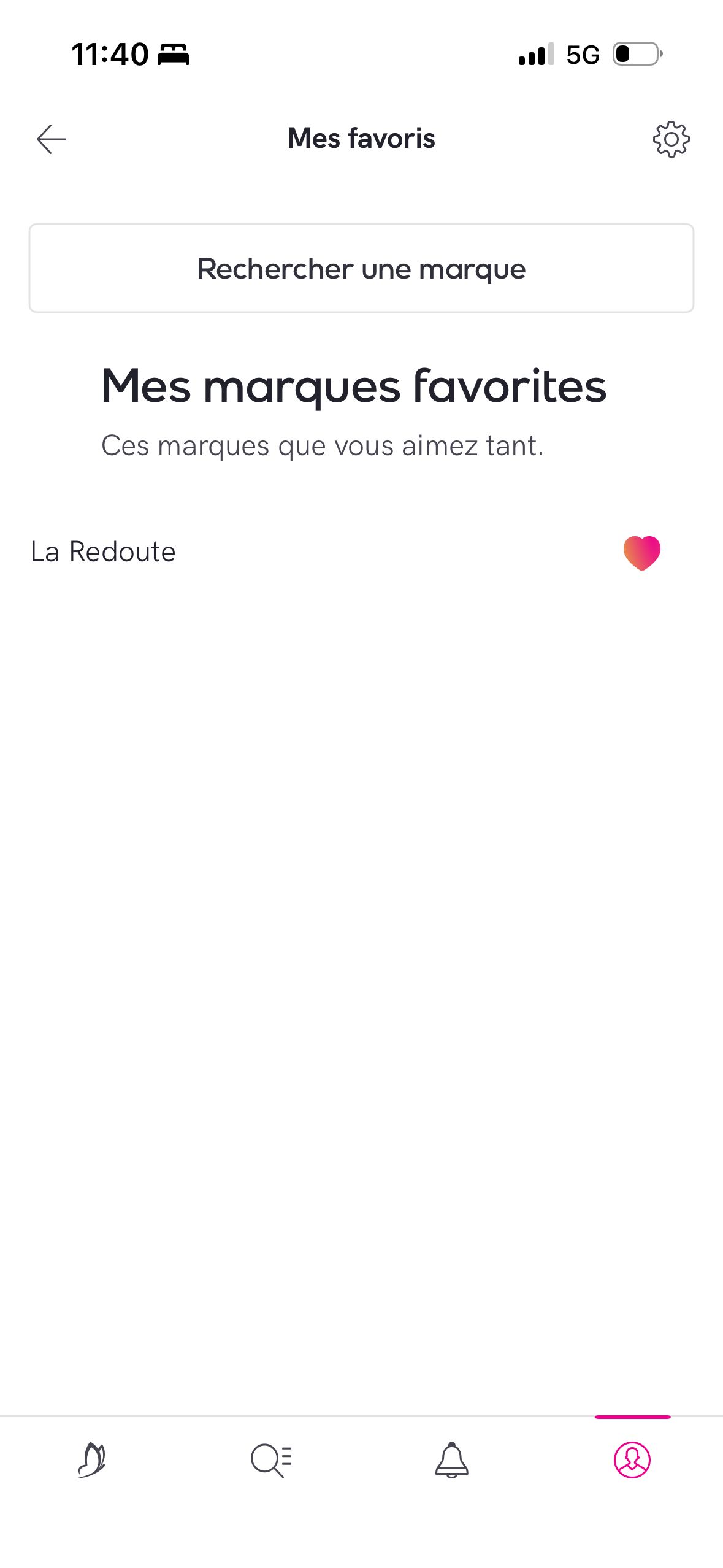 favorite list (Veepee)