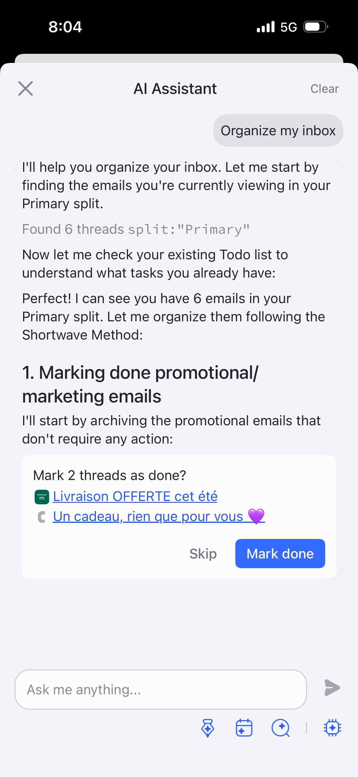 AI Assistant (Shortwave)