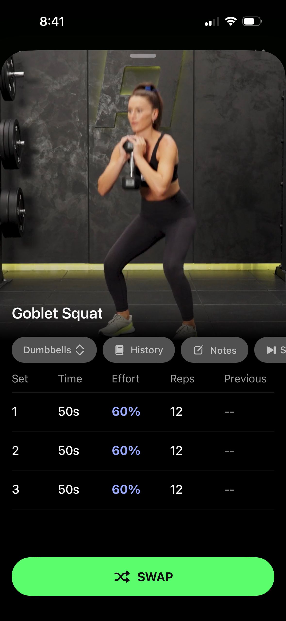 Workout Tracking (Ladder)