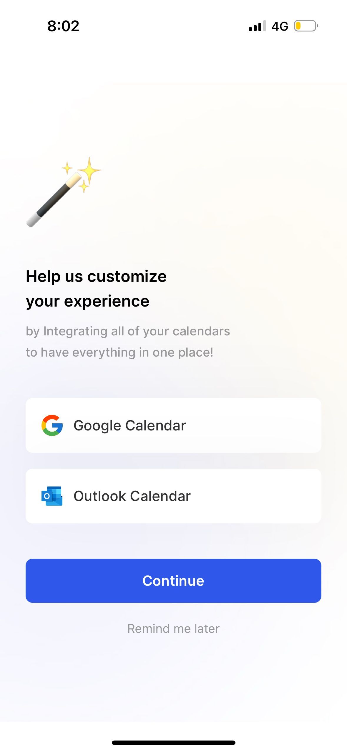 onboarding (Calendar Integrator)