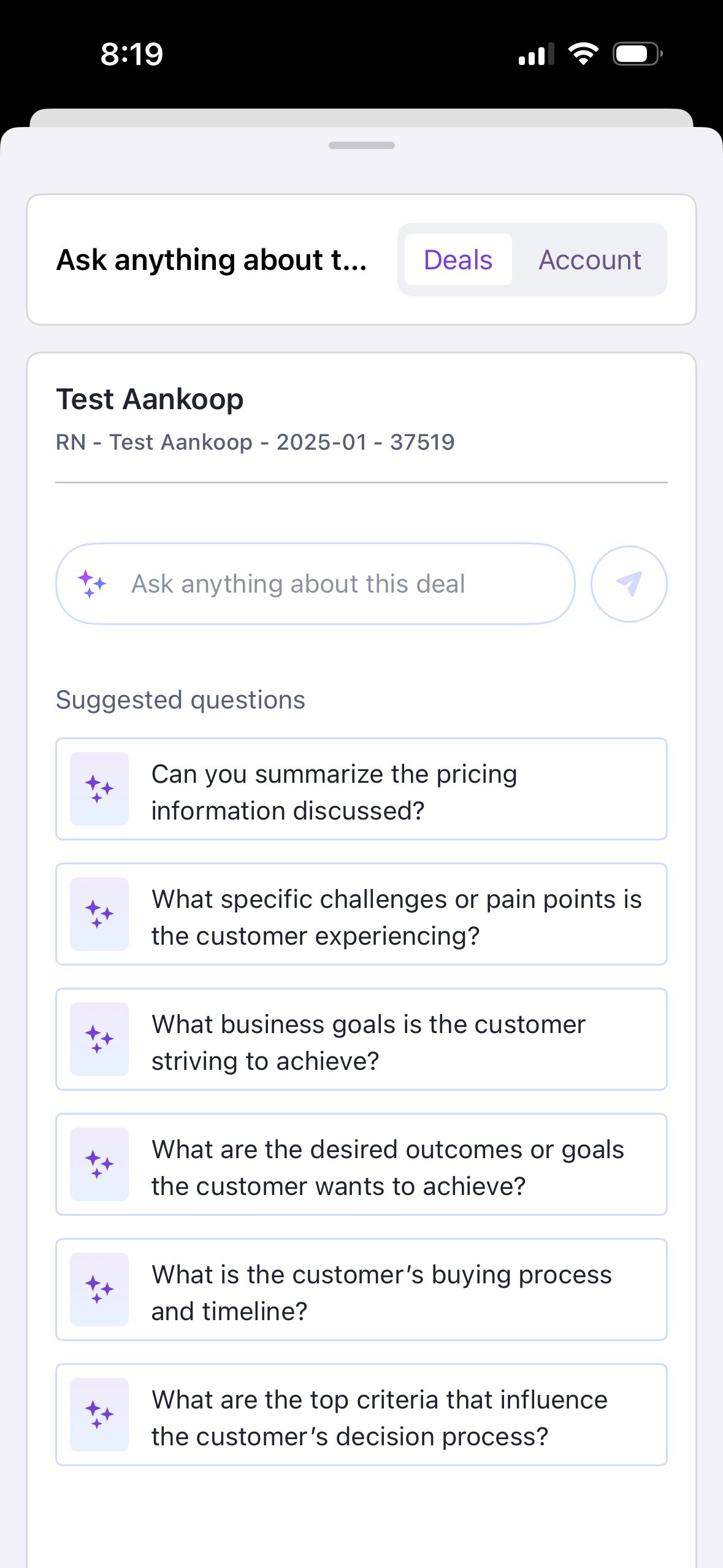 Chat Interface (Gong)