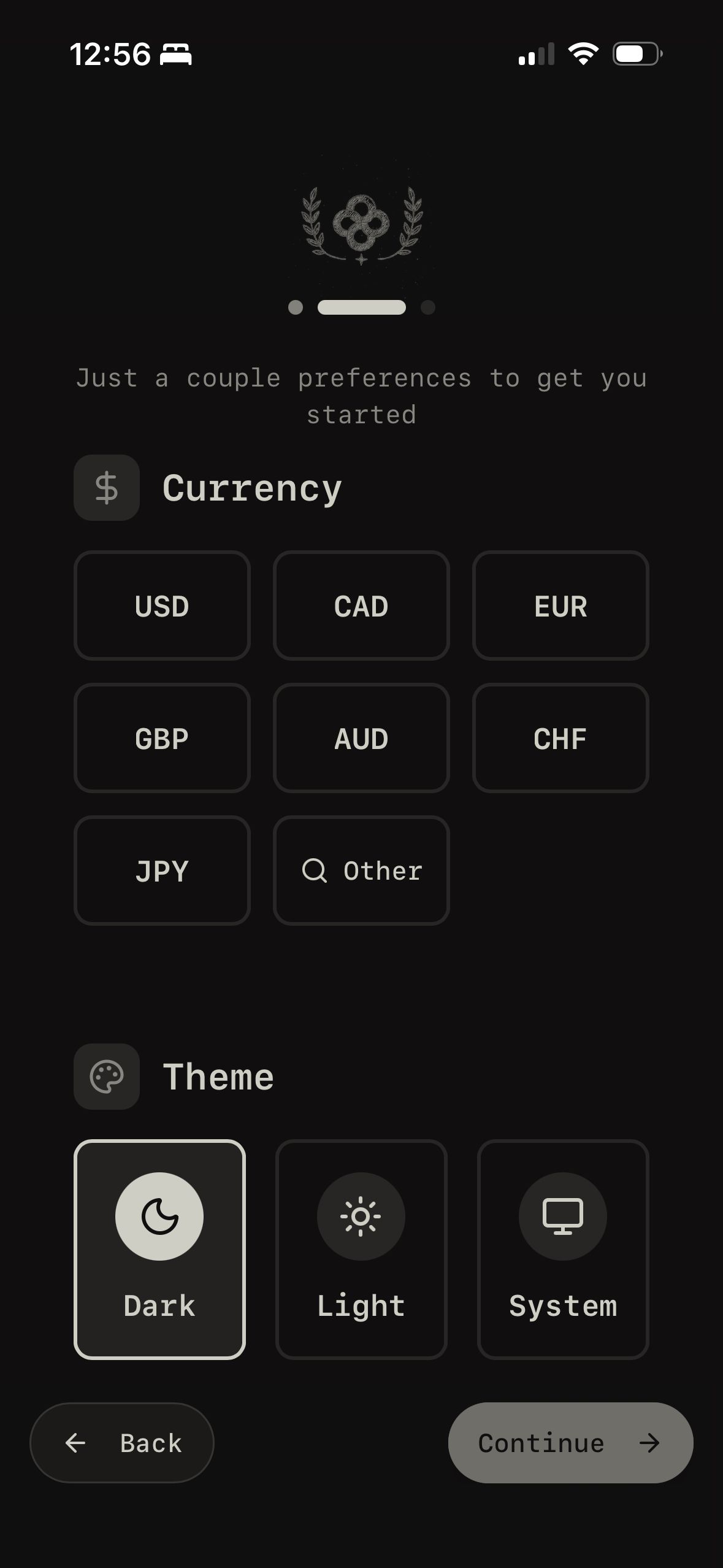 Settings / Preferences (Wealthfolio)