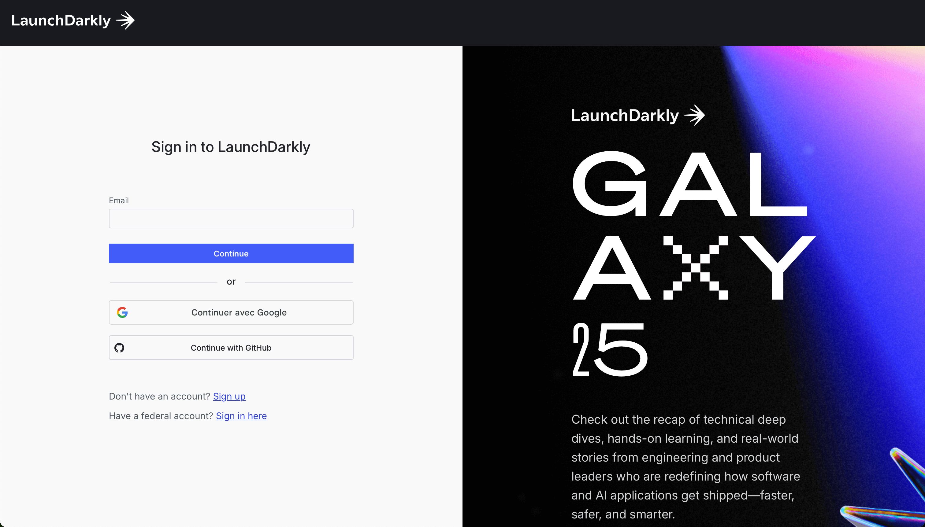 login (LaunchDarkly)