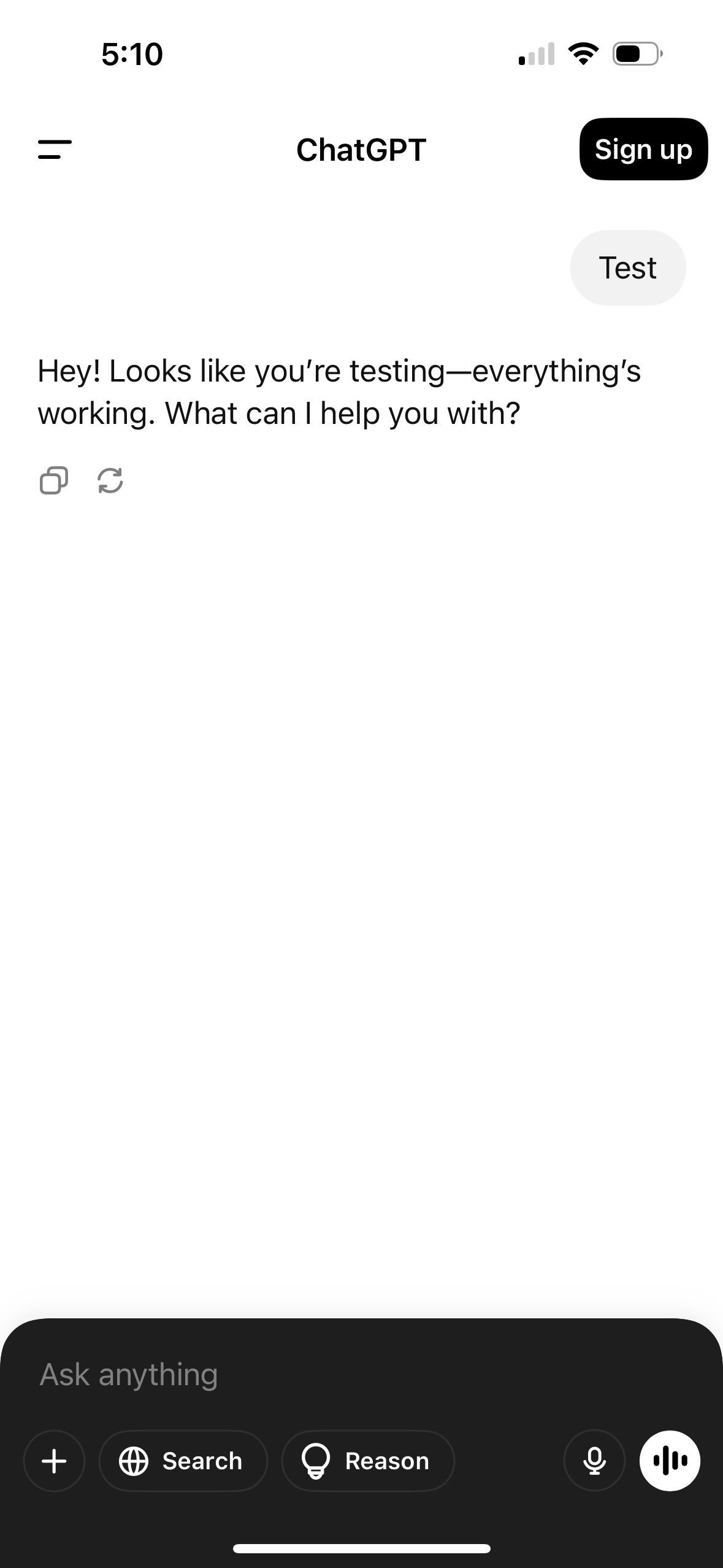 Chat Interface (ChatGPT)