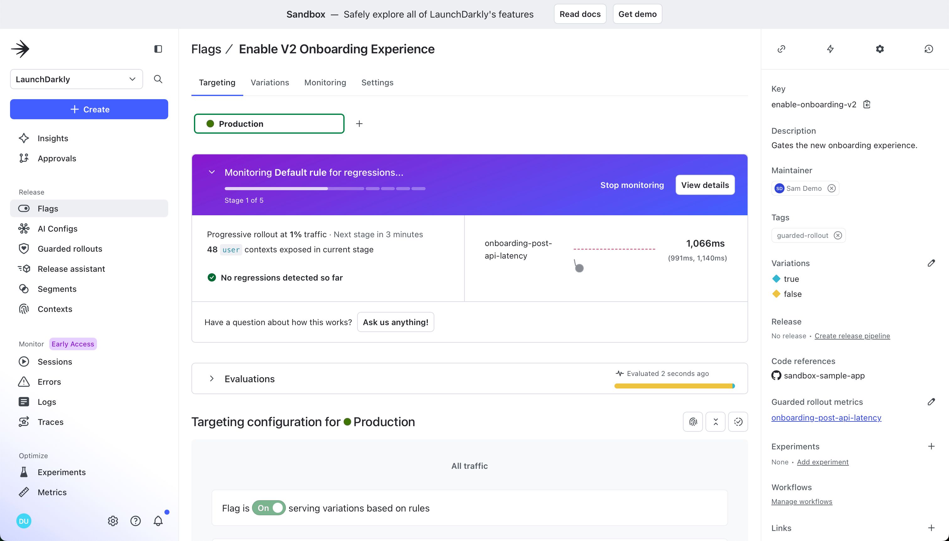 Dashboard (LaunchDarkly)