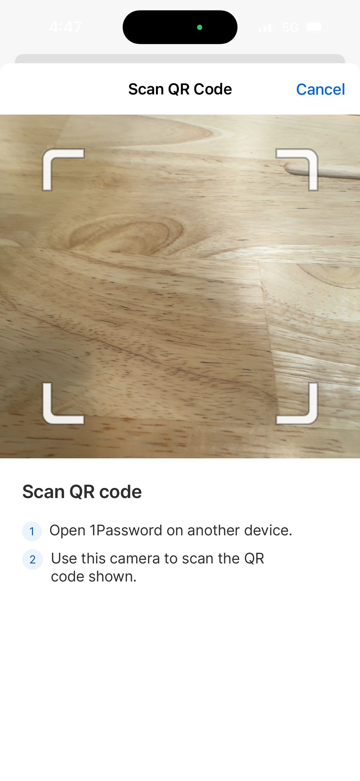 QR Code Scanner (1Password)