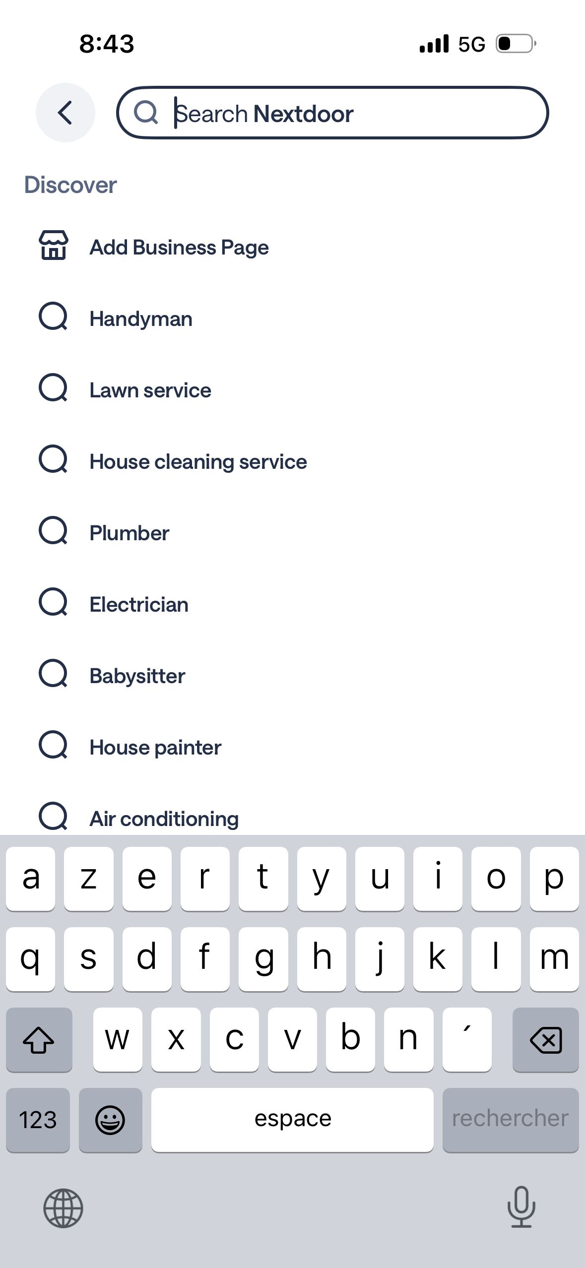 Search (Nextdoor)