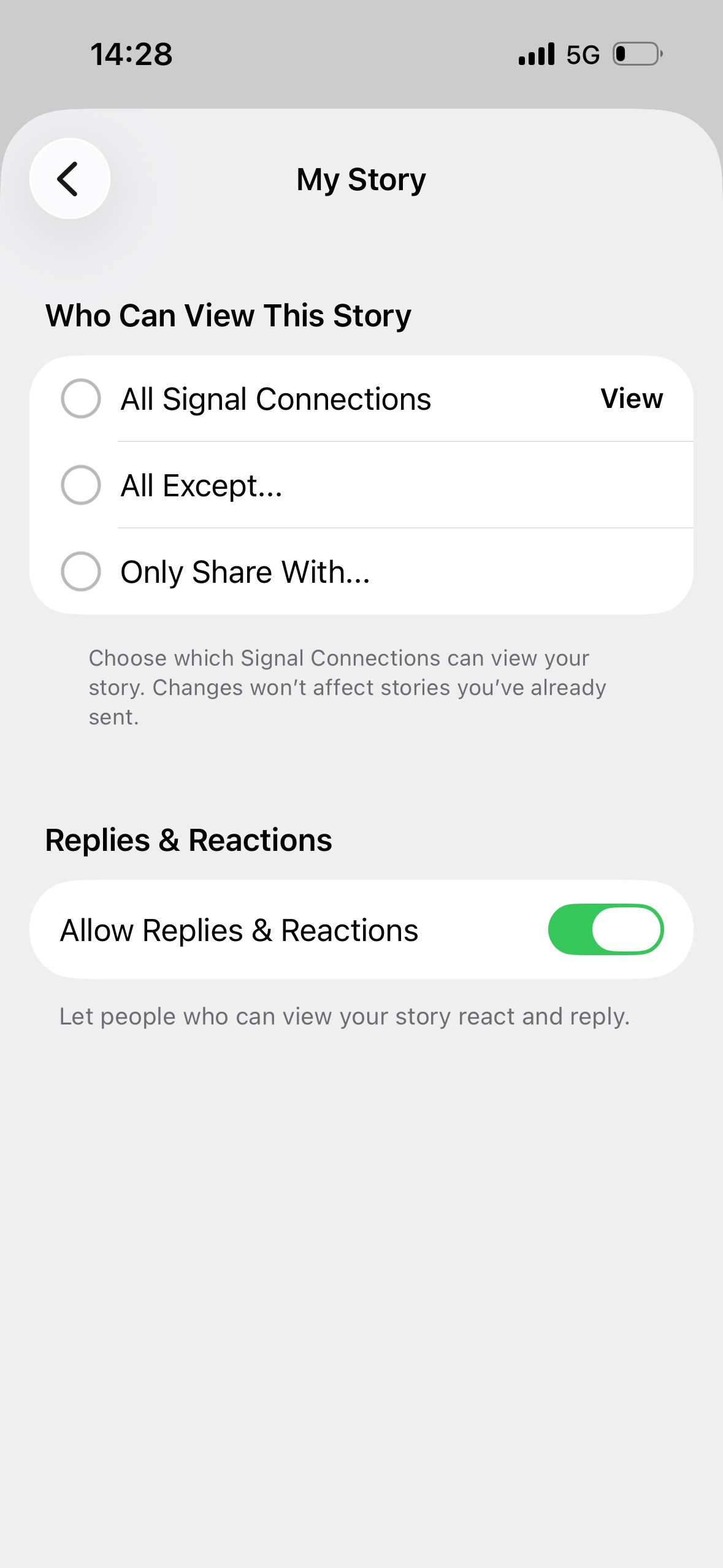 settings (Signal)