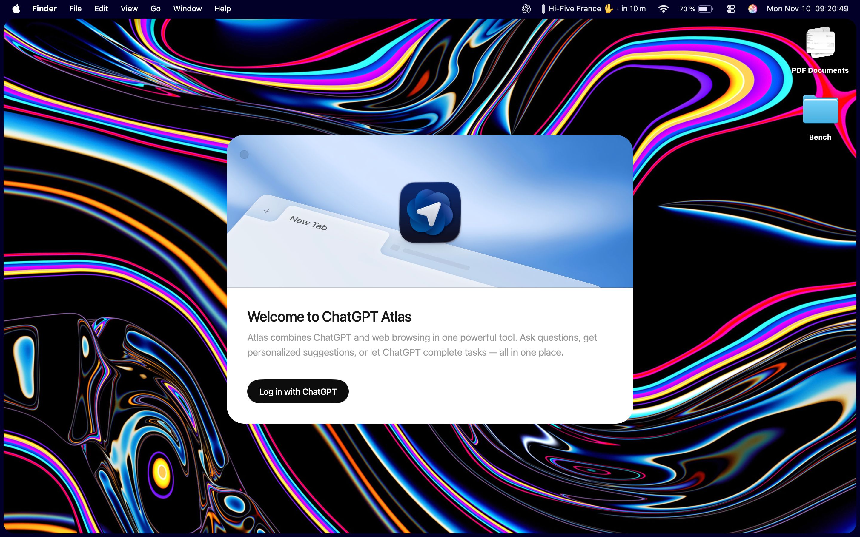 Login Screen (ChatGPT Atlas)