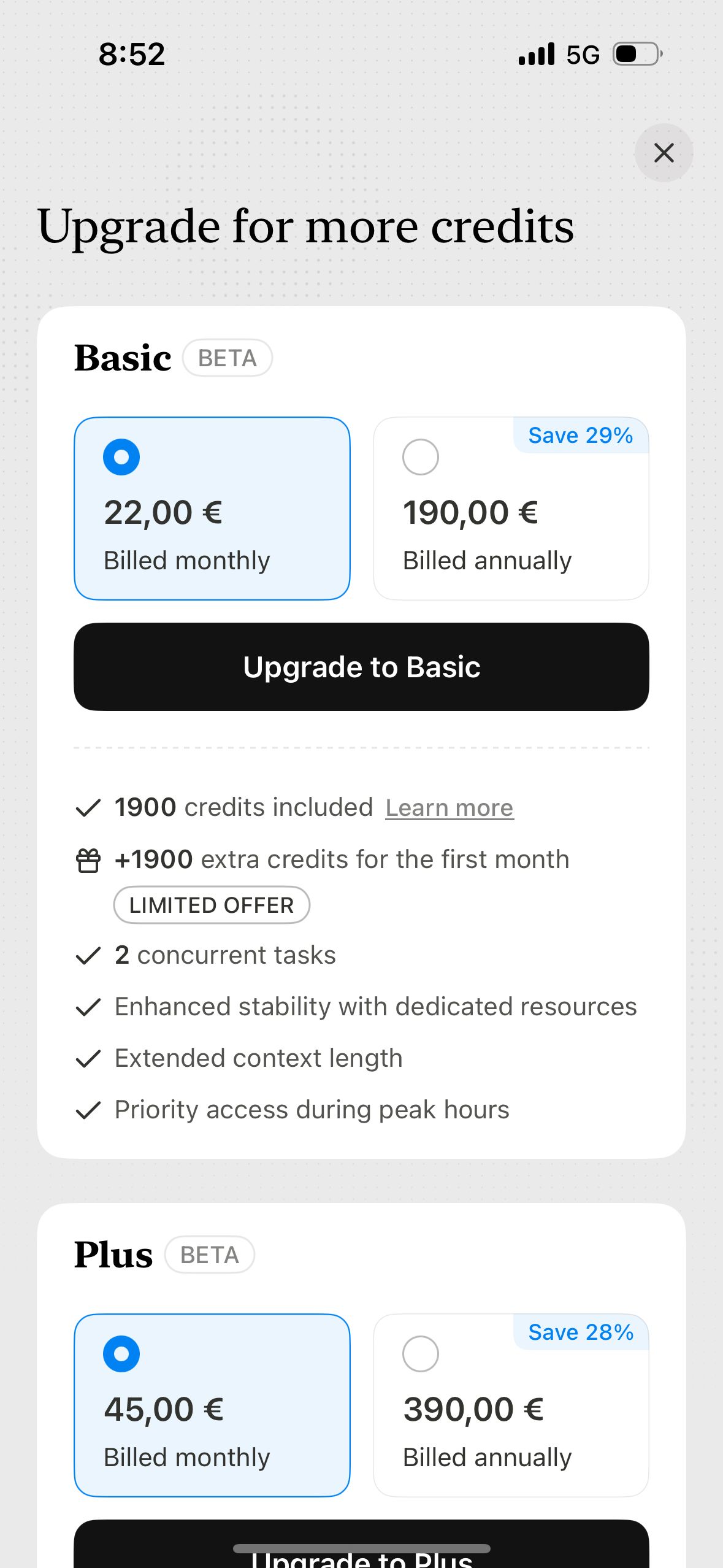 Pricing (Manus)