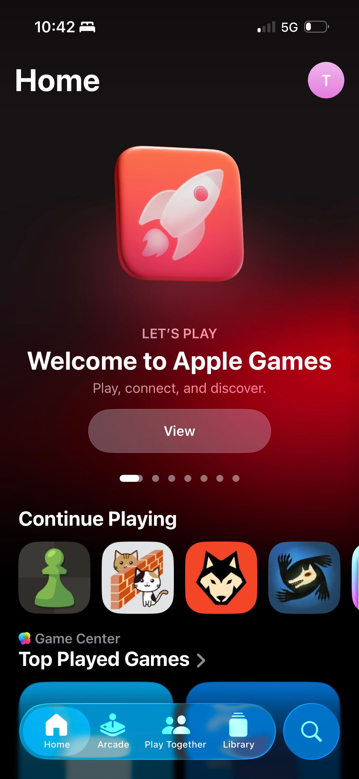 home (Apple Games iOS26)