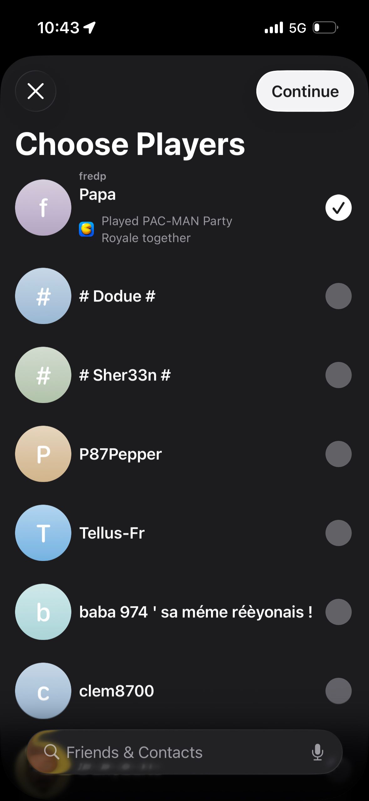 List (Apple Games iOS26)
