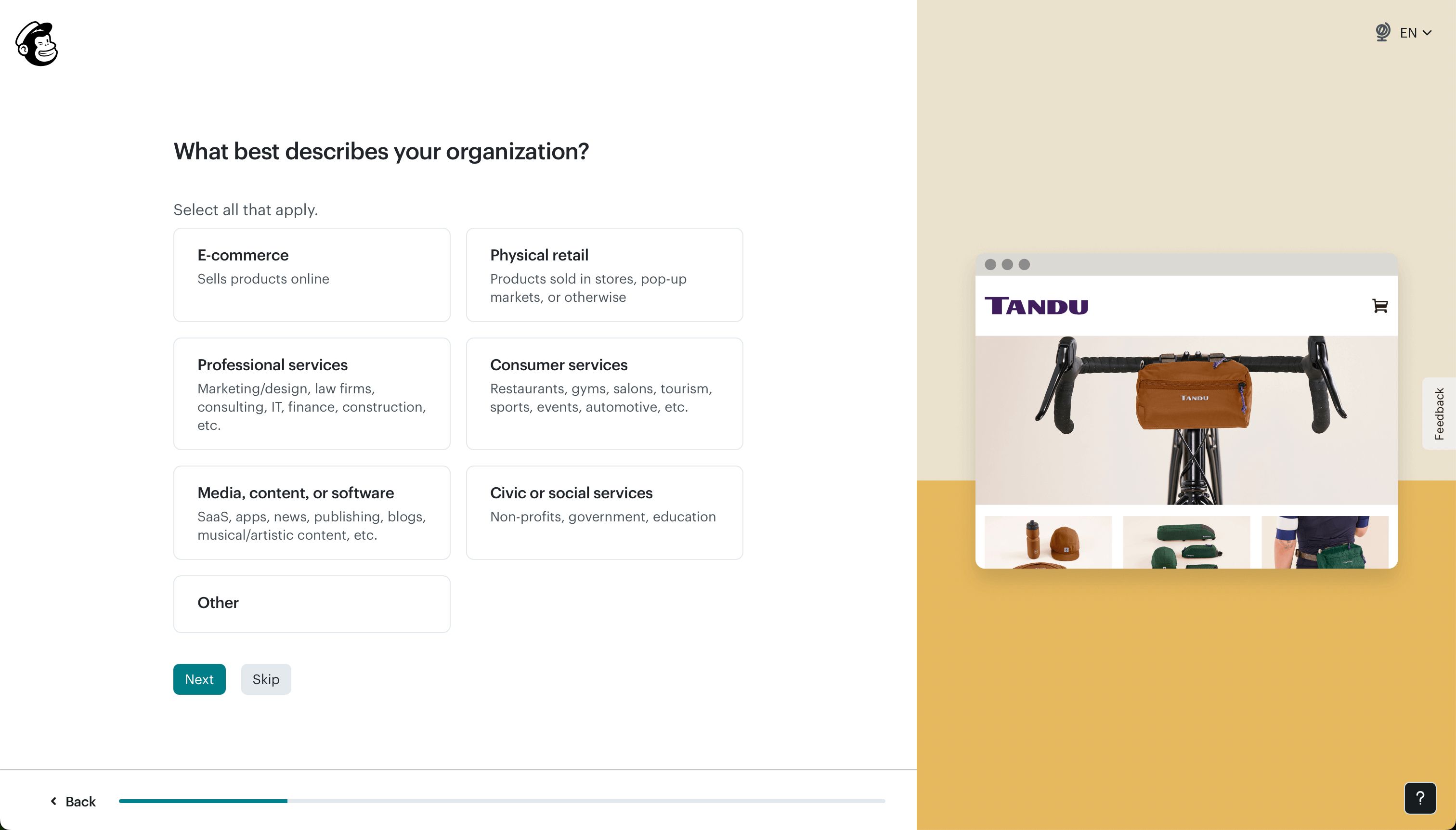 Onboarding (Mailchimp)