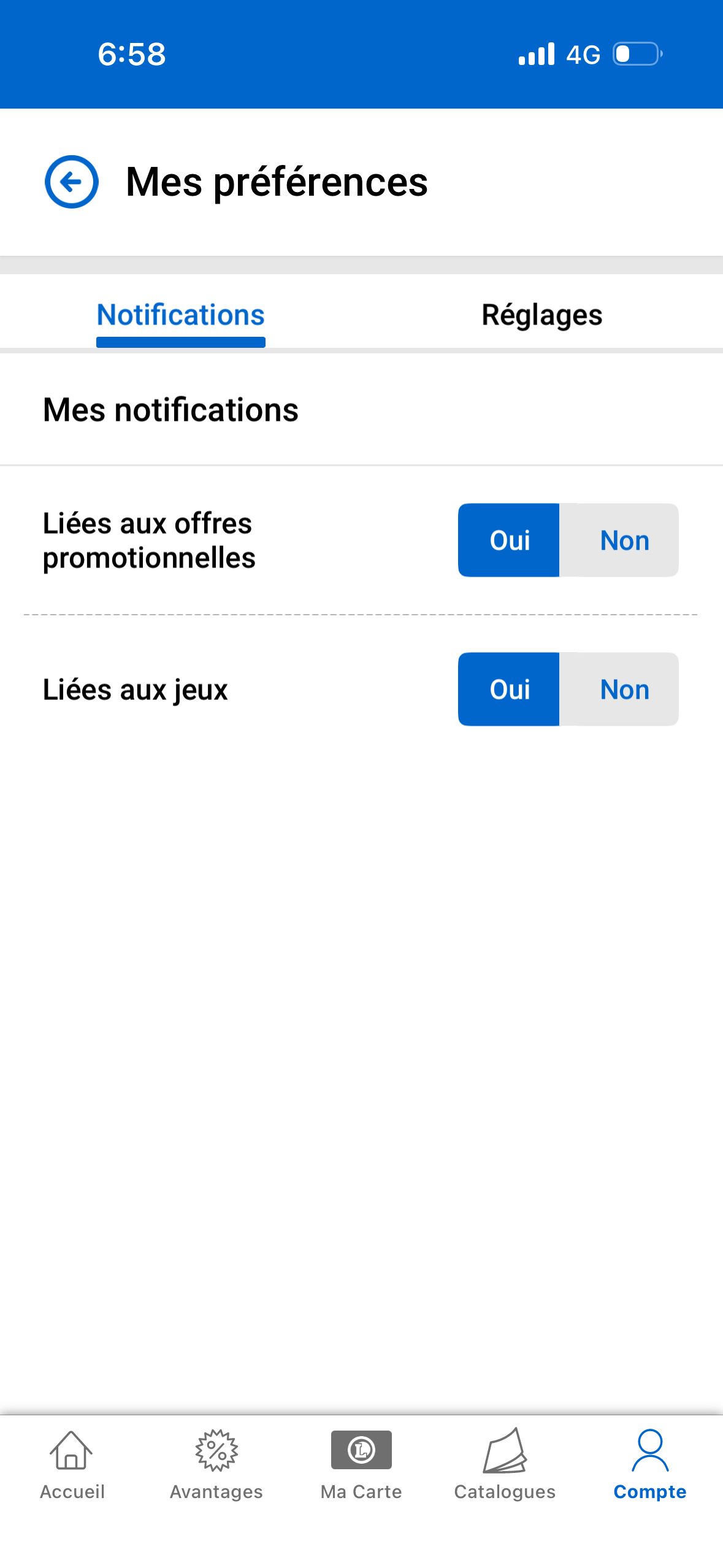 settings (Mon E. Leclerc)