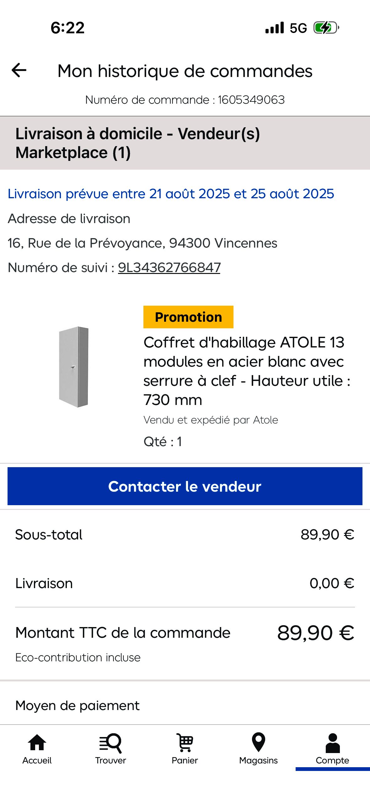 Order Details (Castorama)