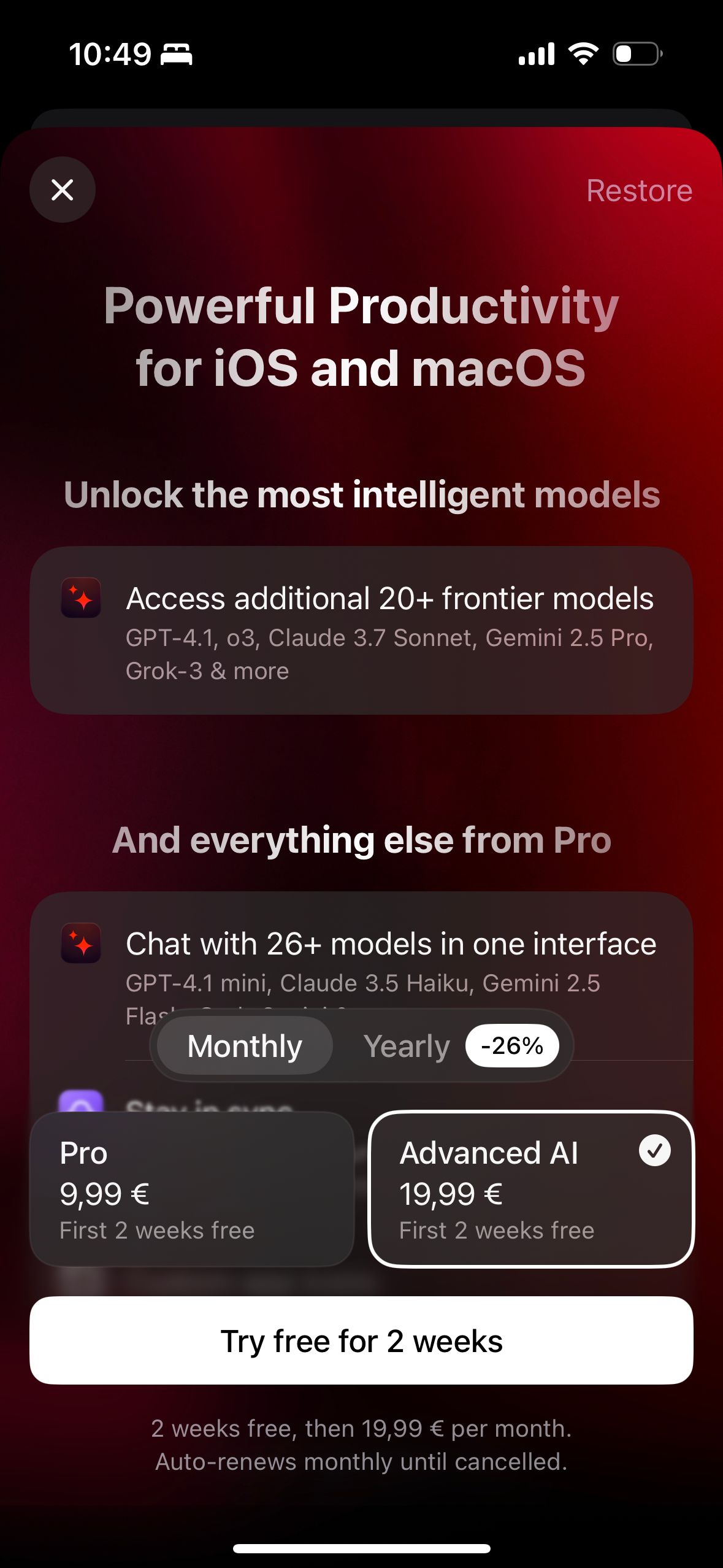 Subscription (Raycast)