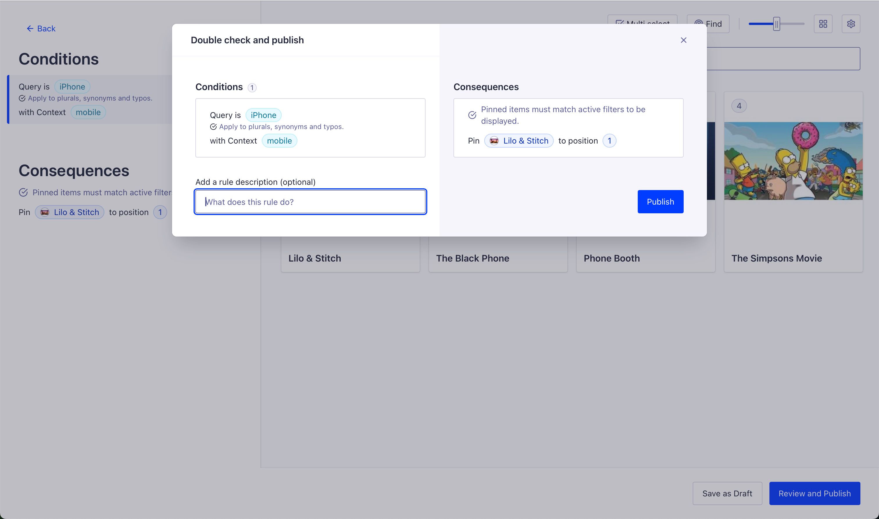 Modal (Algolia)