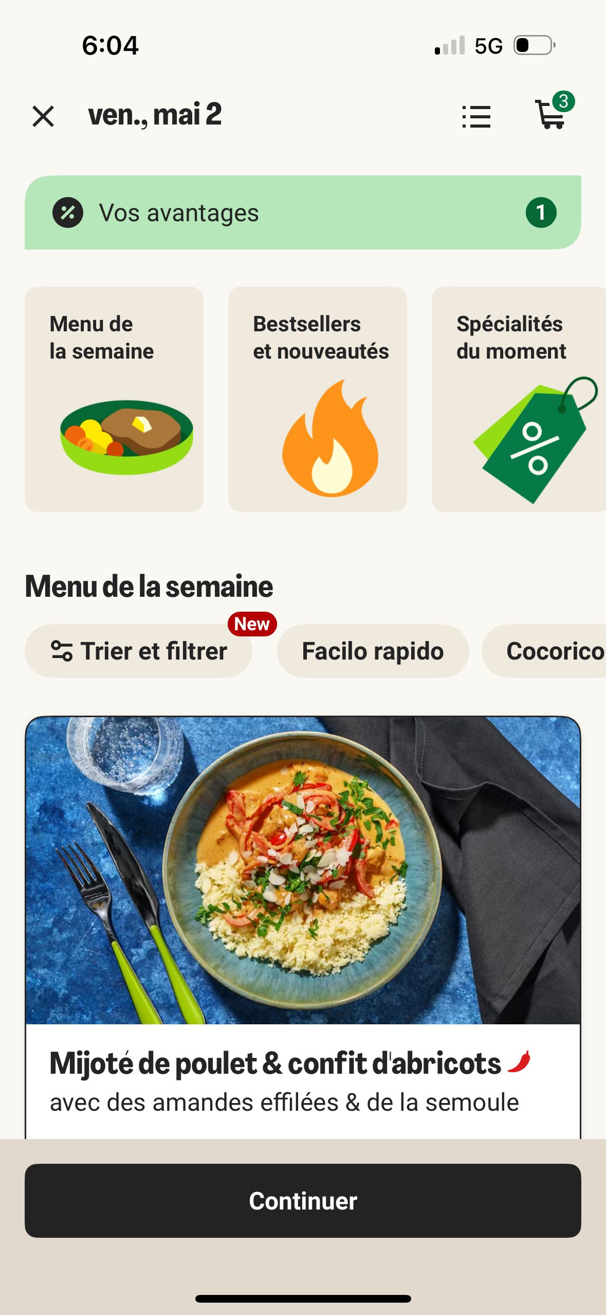 menu (HelloFresh)