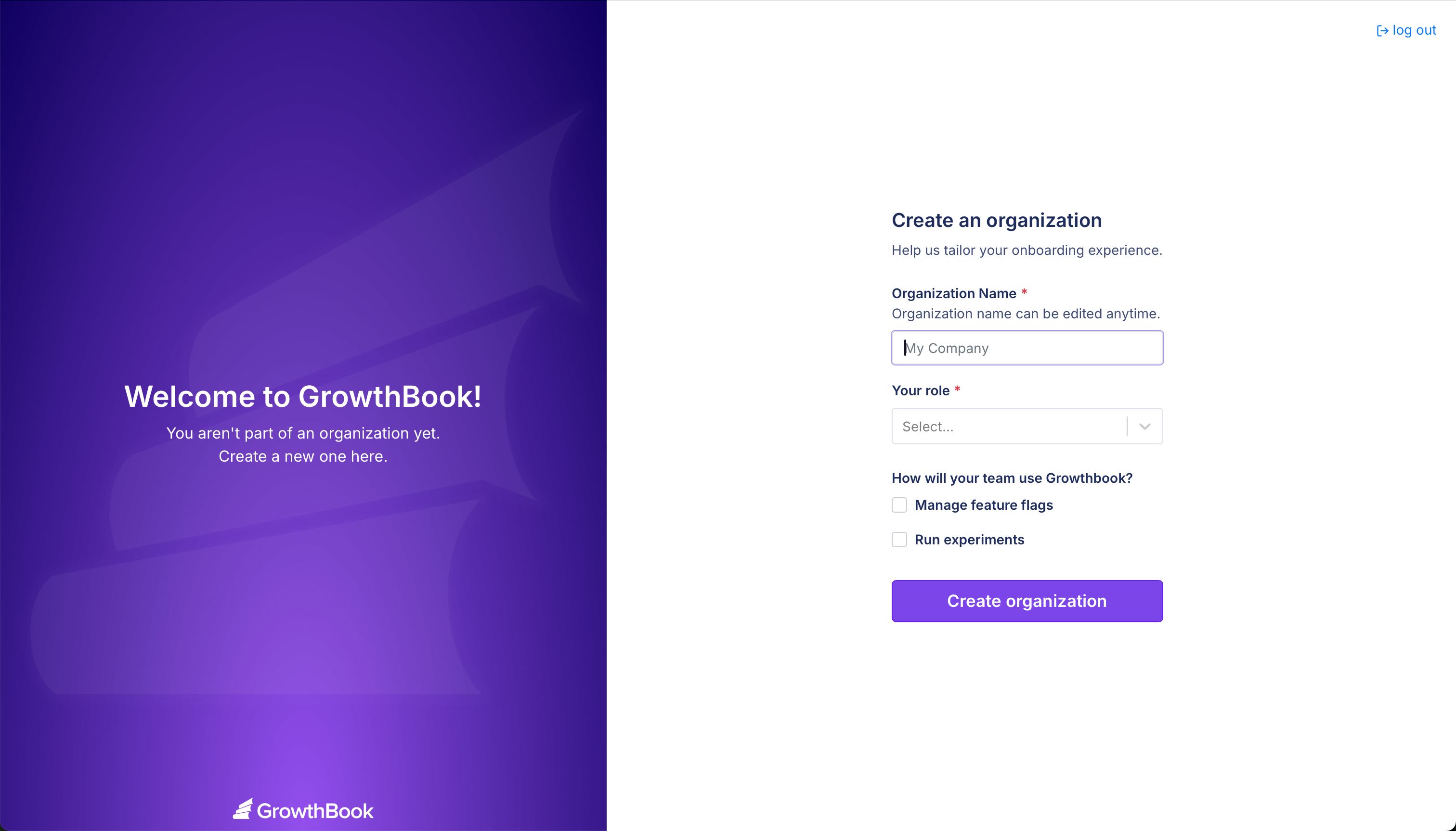 onboarding (Growthbook)