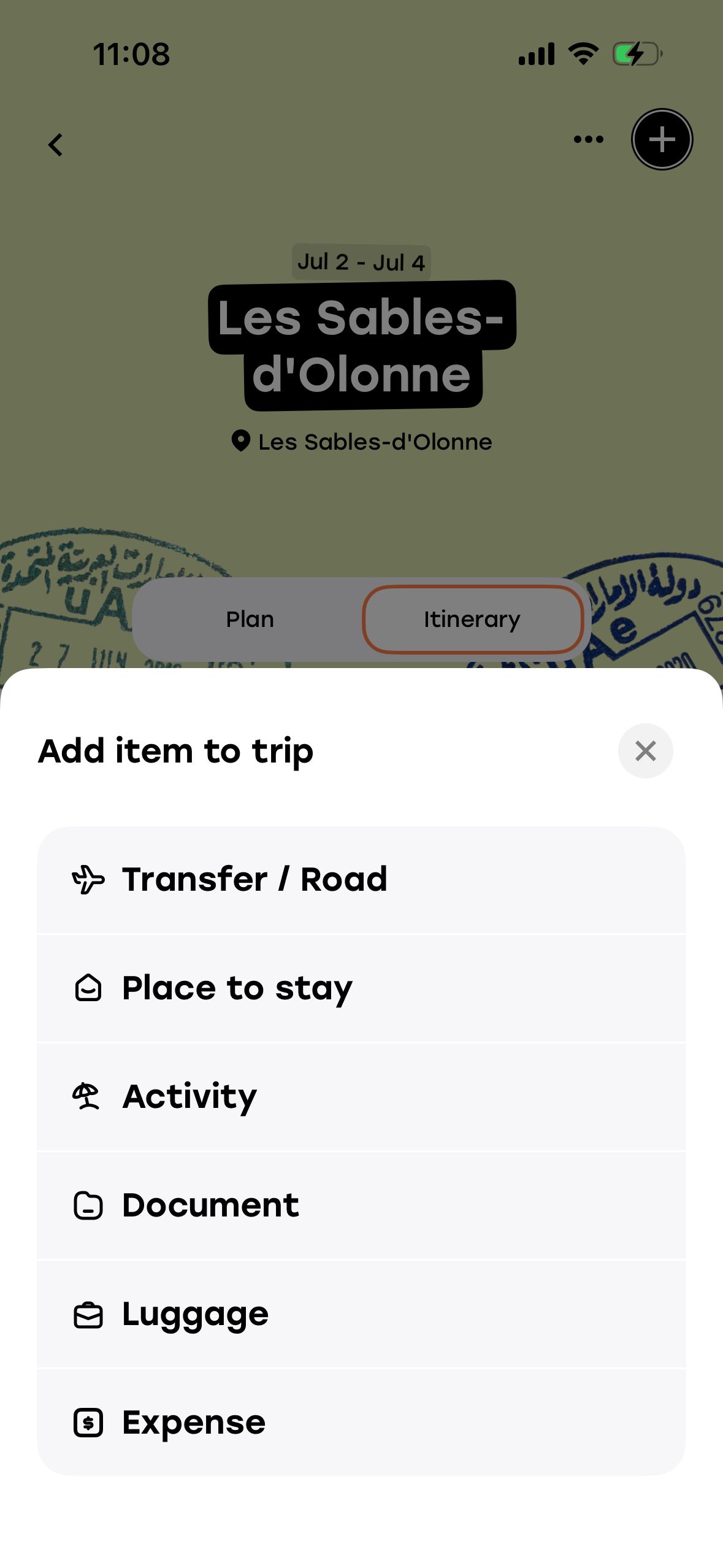 Modal (Plan & Go)
