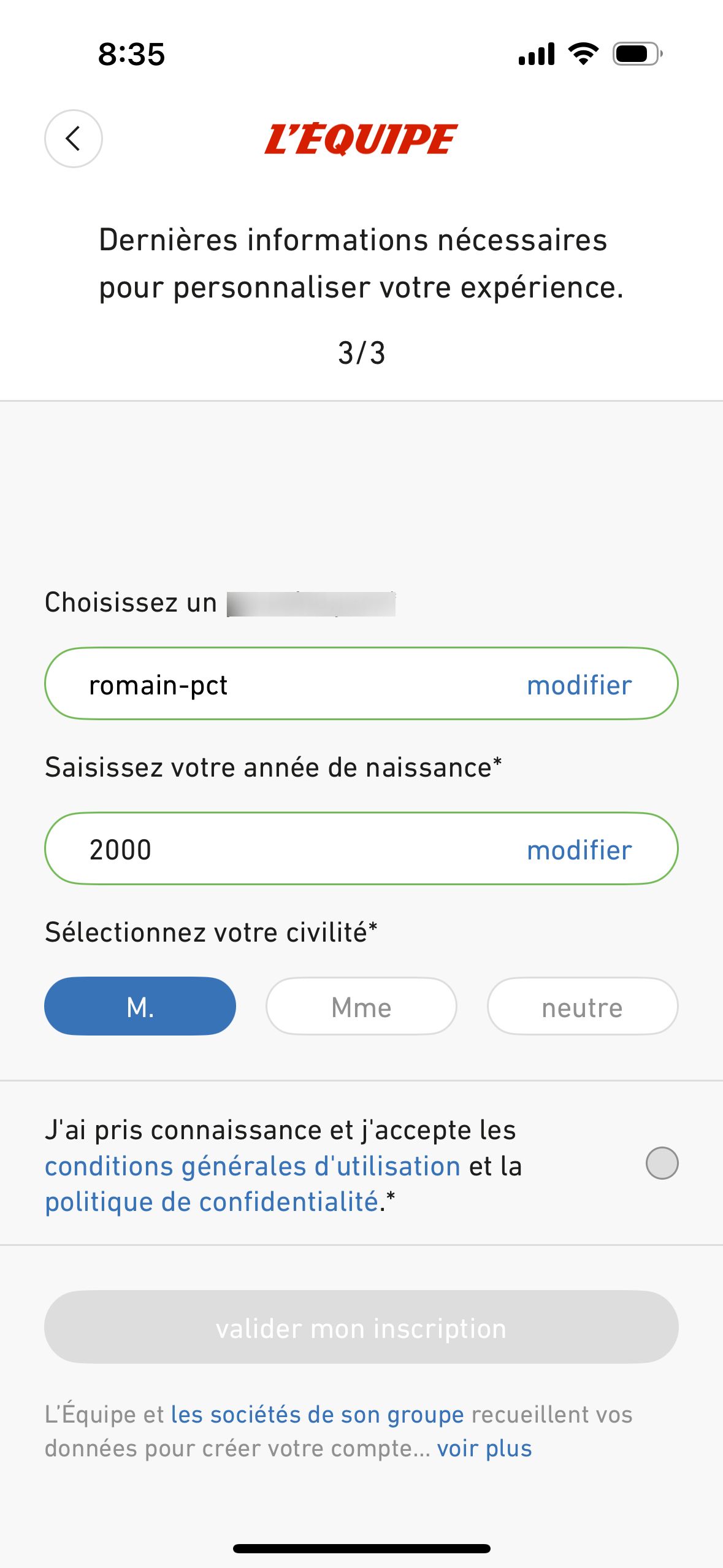 form (L'Équipe)