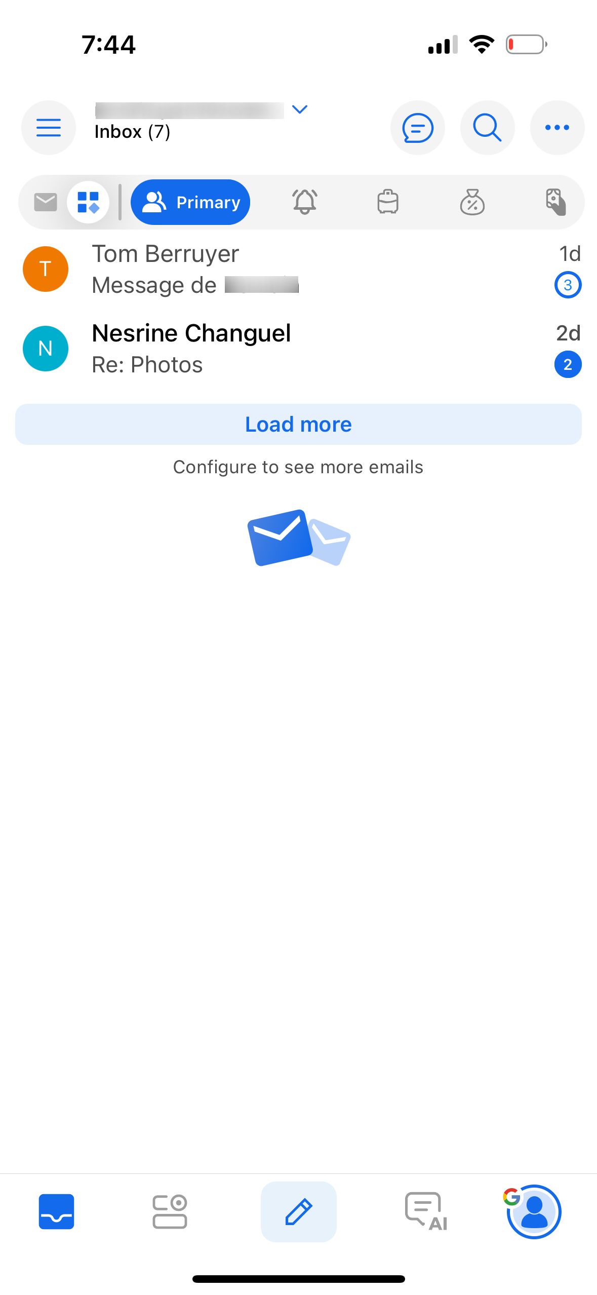 Email Inbox (BlueMail)