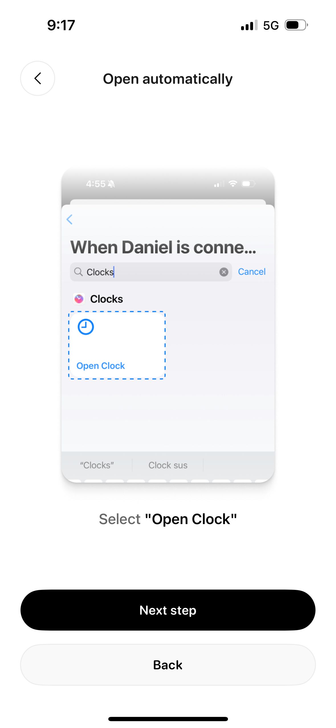 Settings (Clocks)