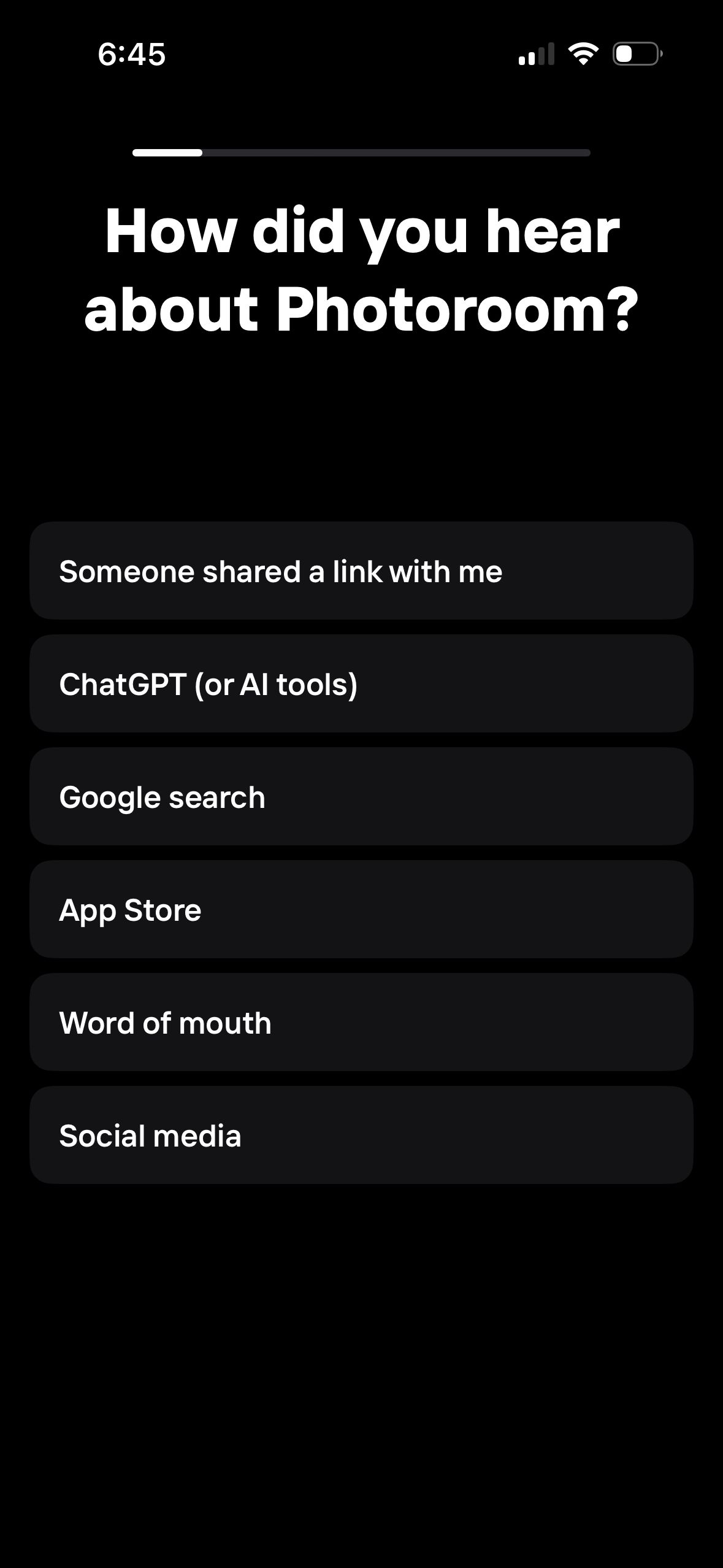 Onboarding (Photoroom)