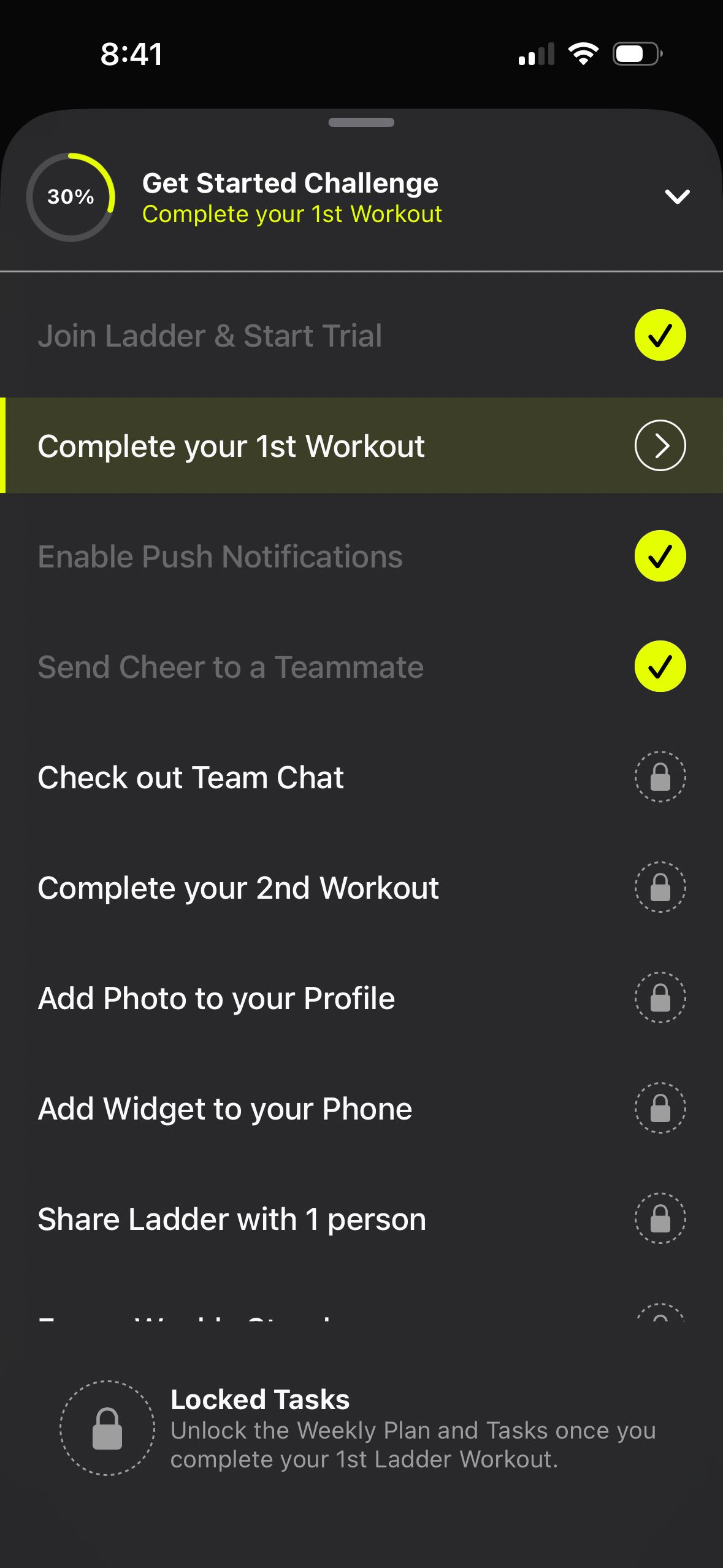 Progress Tracking (Ladder)