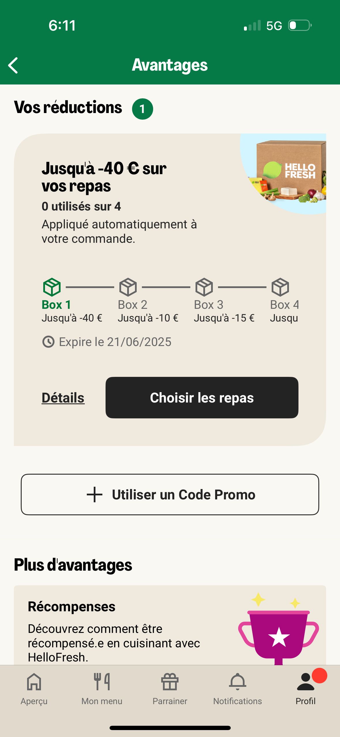 promotions (HelloFresh)