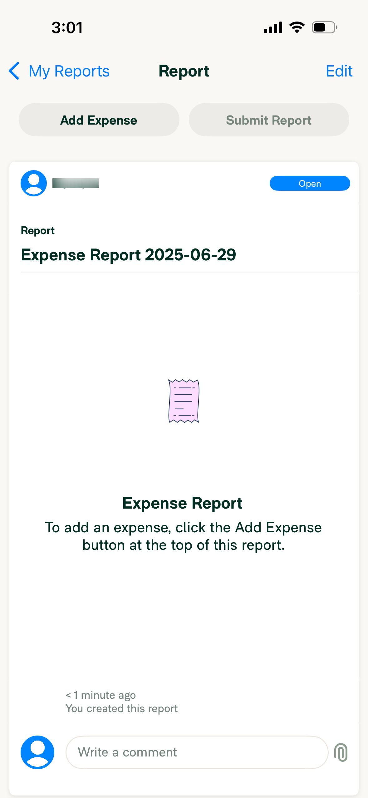 Expense Report Detail (Expensify)