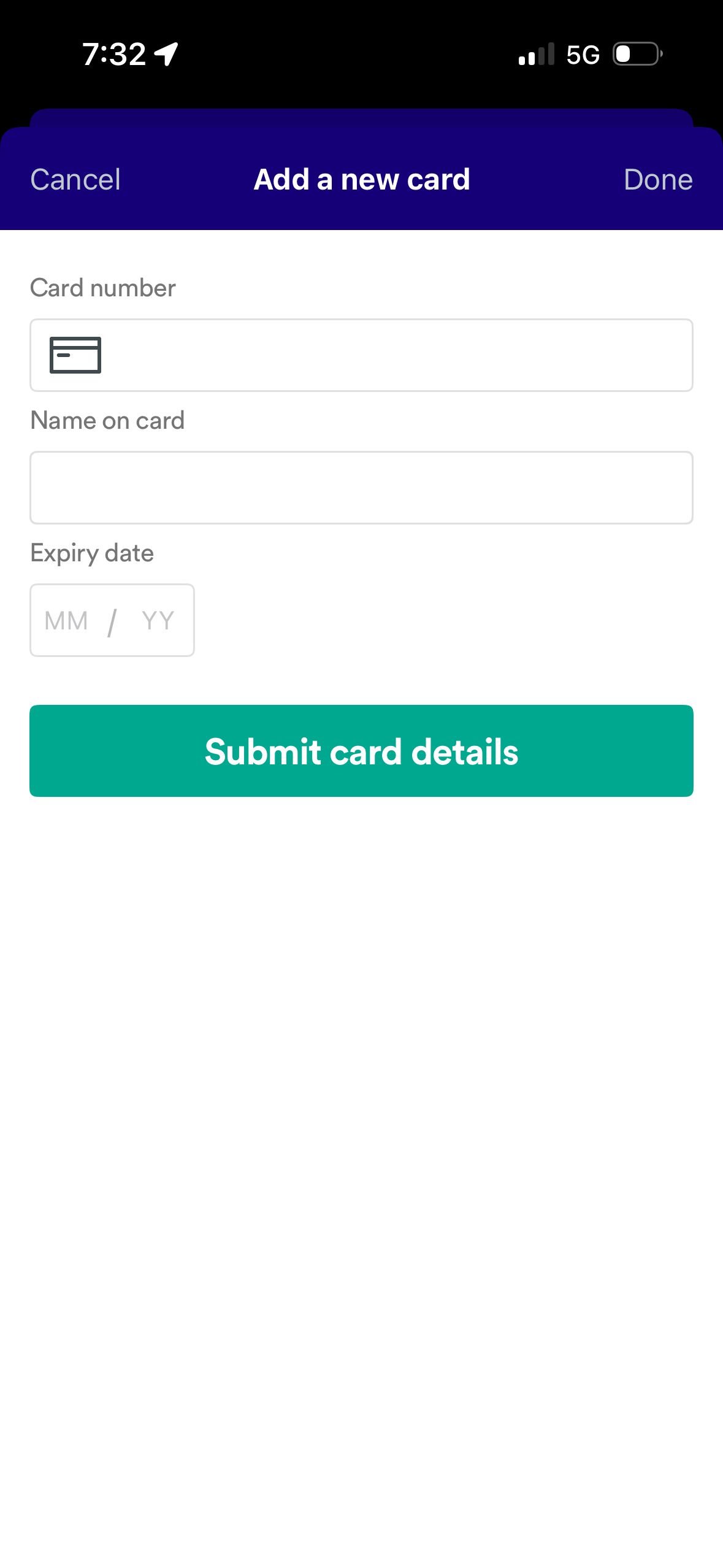form (Trainline)