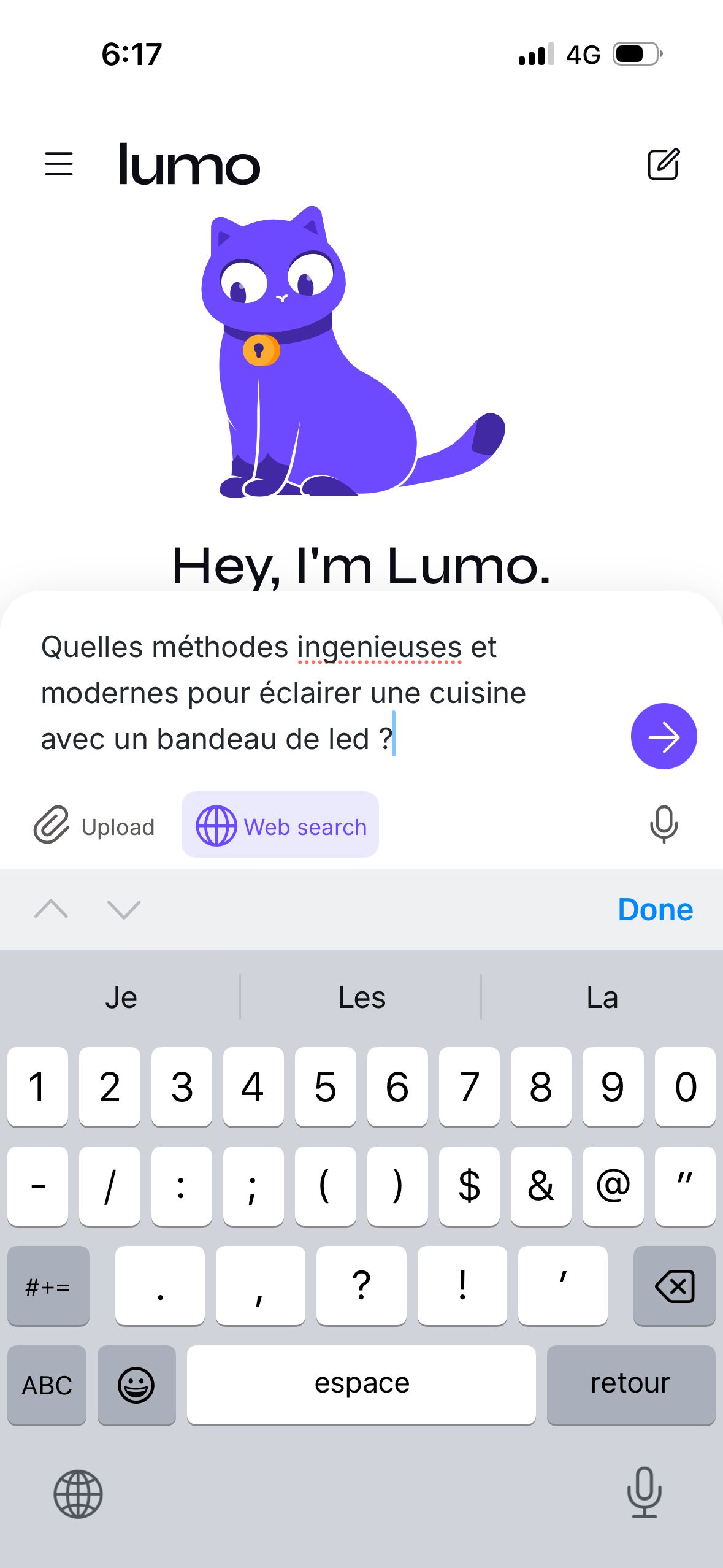 Chat Interface (Lumo)