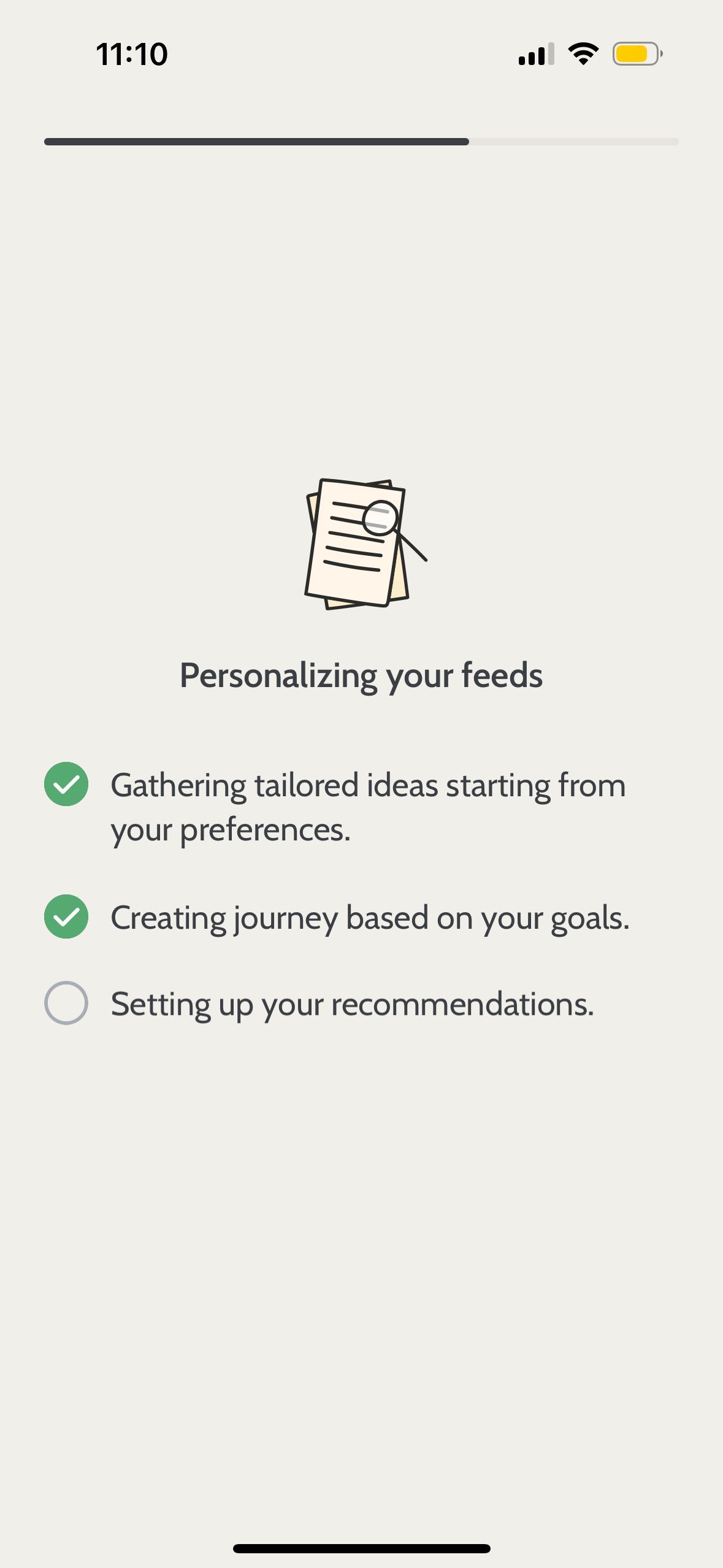 settings (Personalization App)